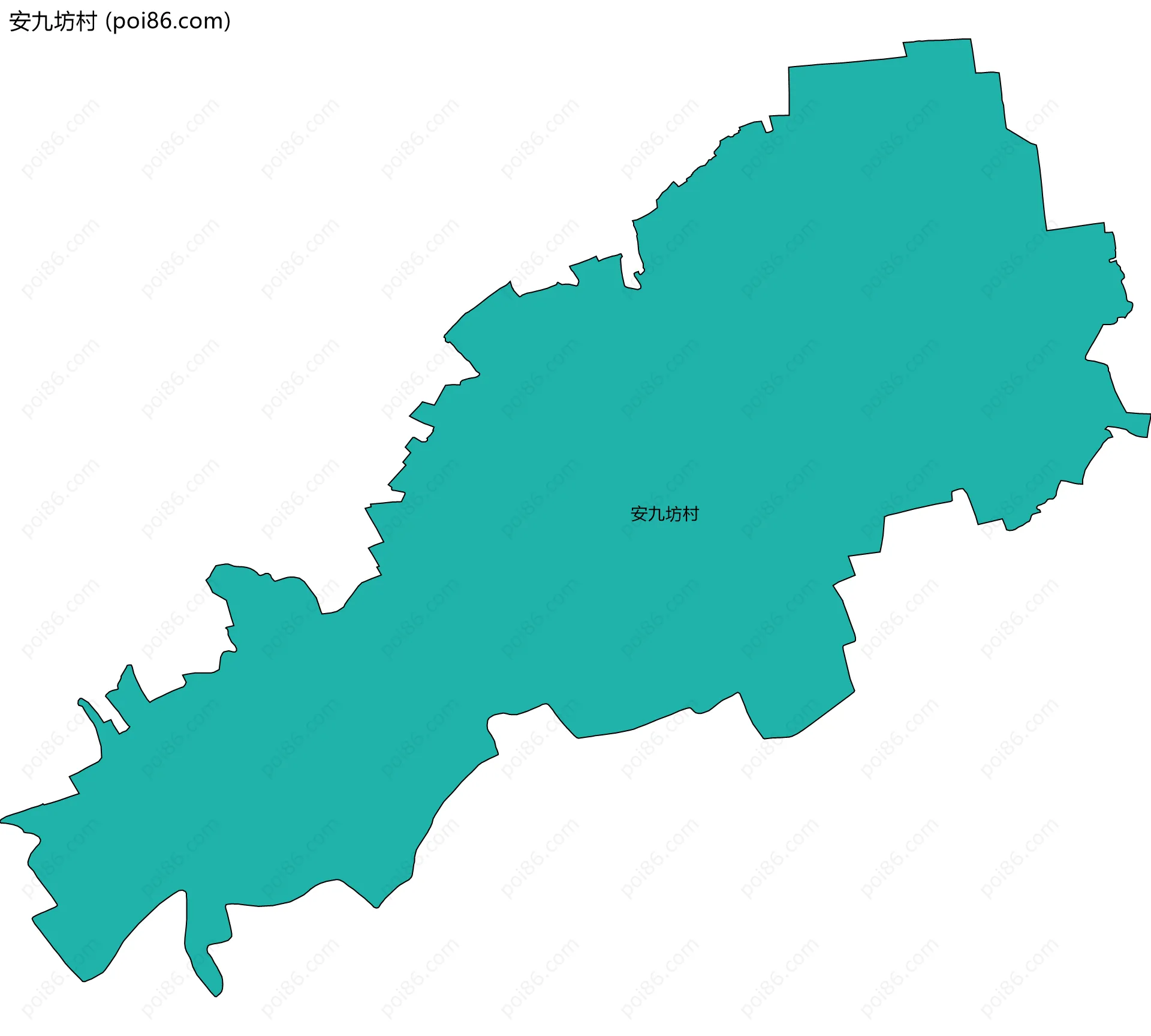 安九坊村边界地图