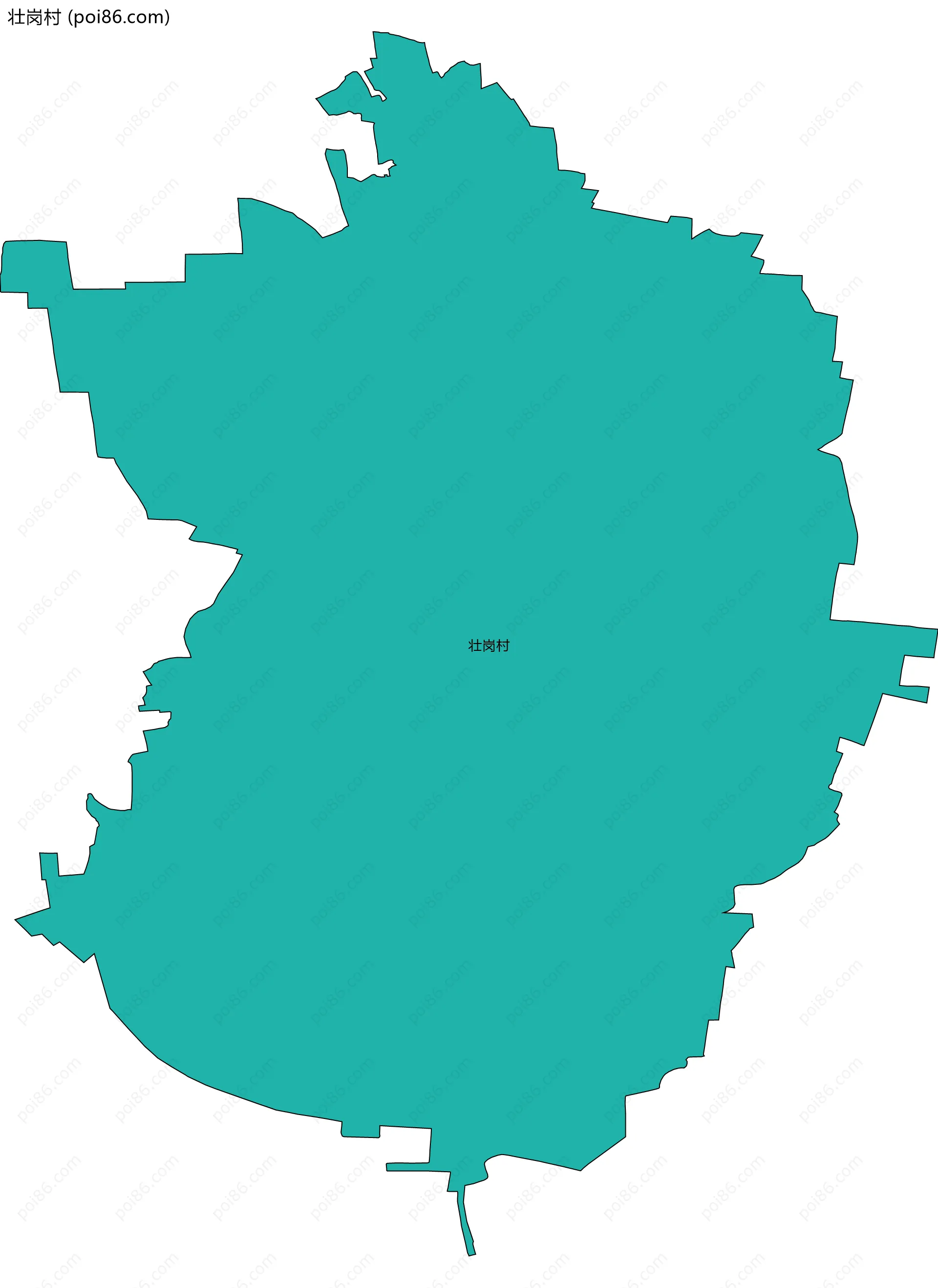 壮岗村边界地图