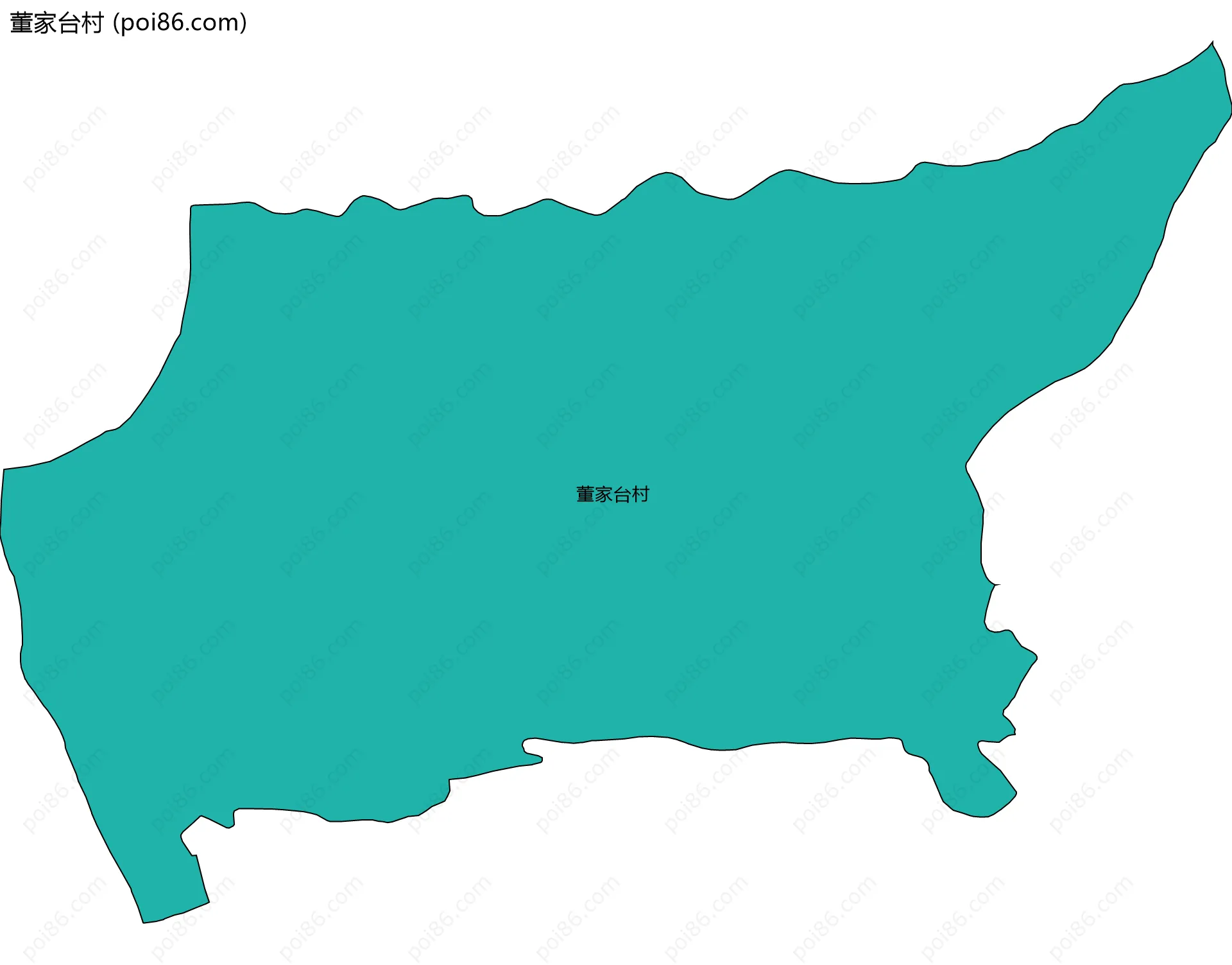 董家台村边界地图