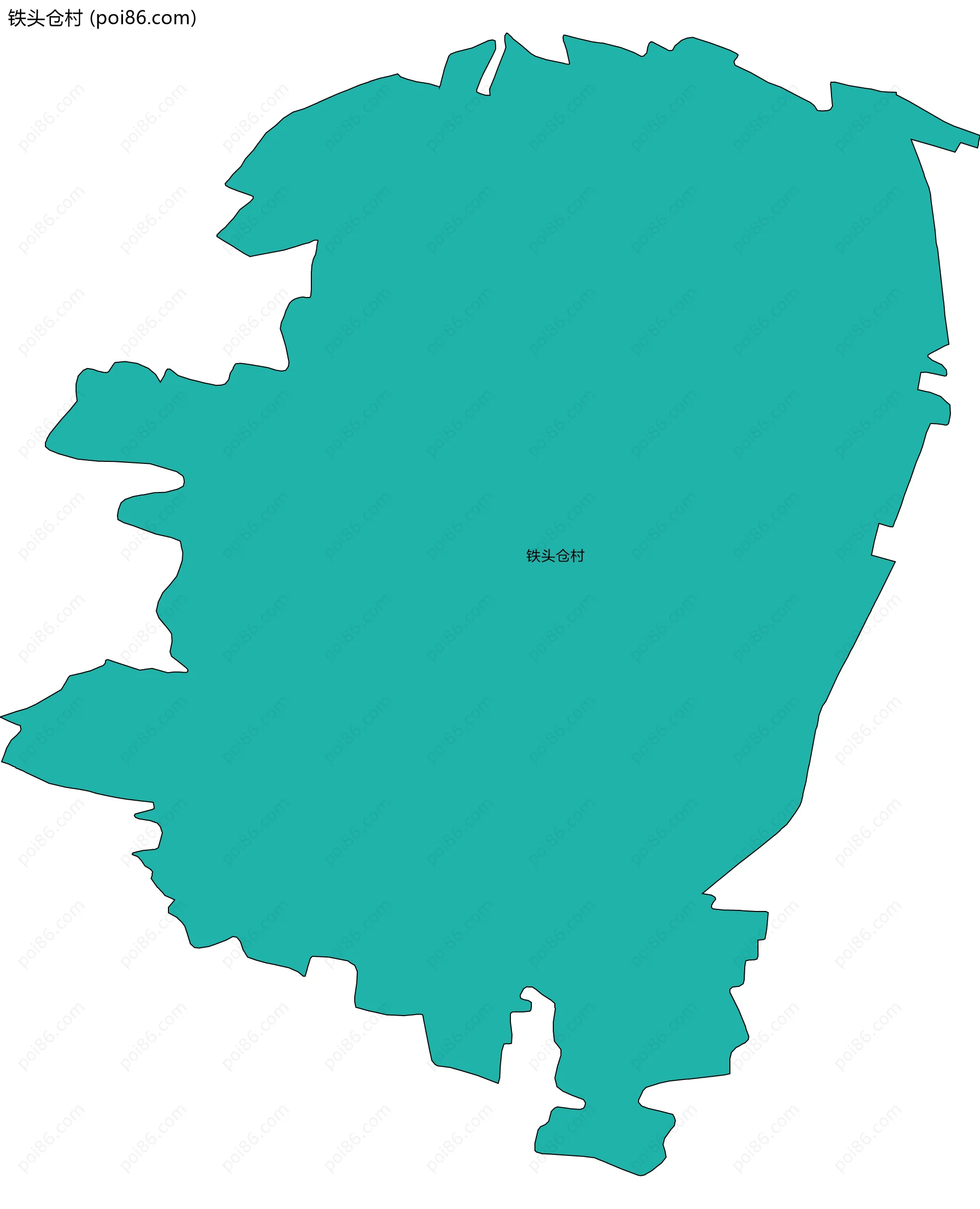 铁头仓村边界地图