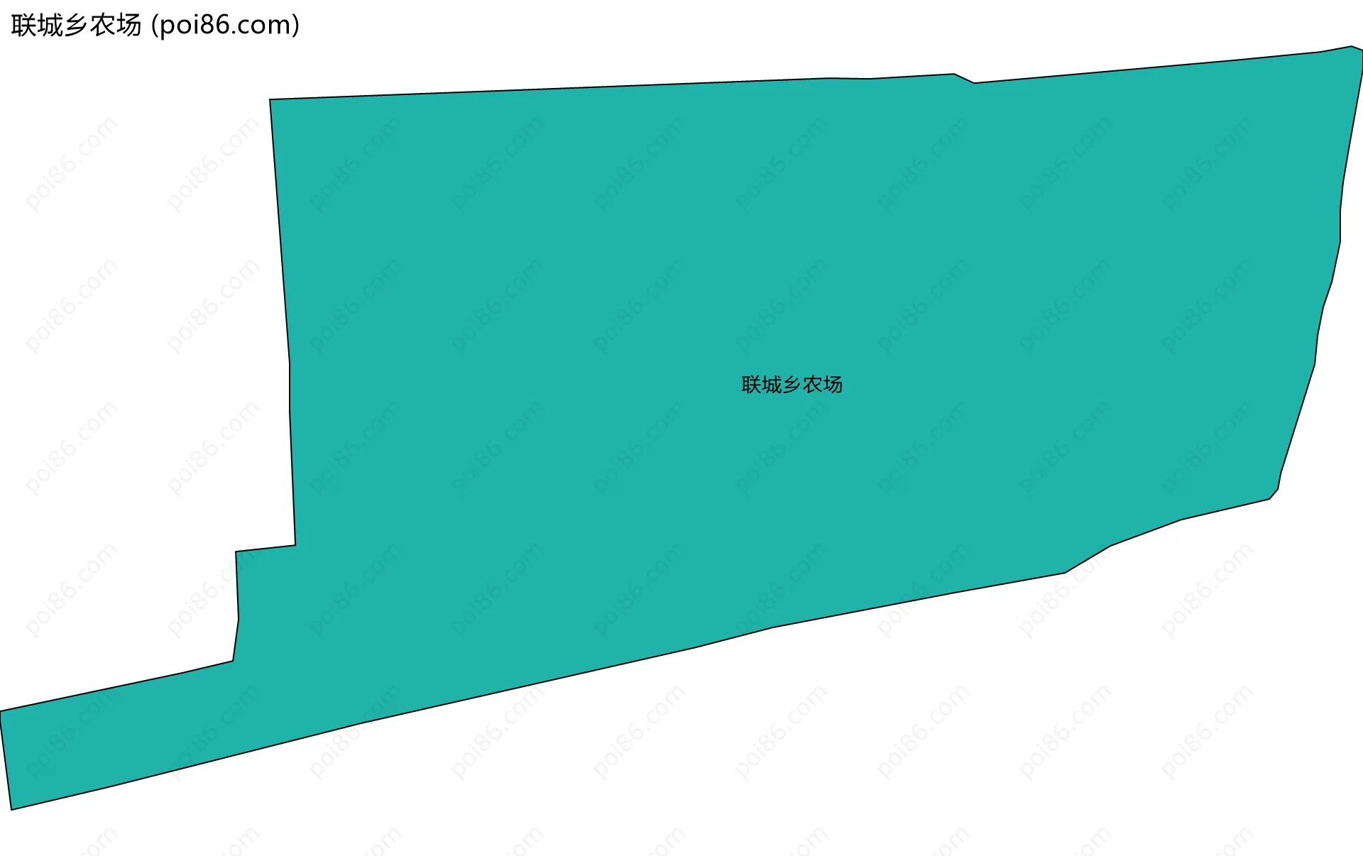 联城乡农场边界地图