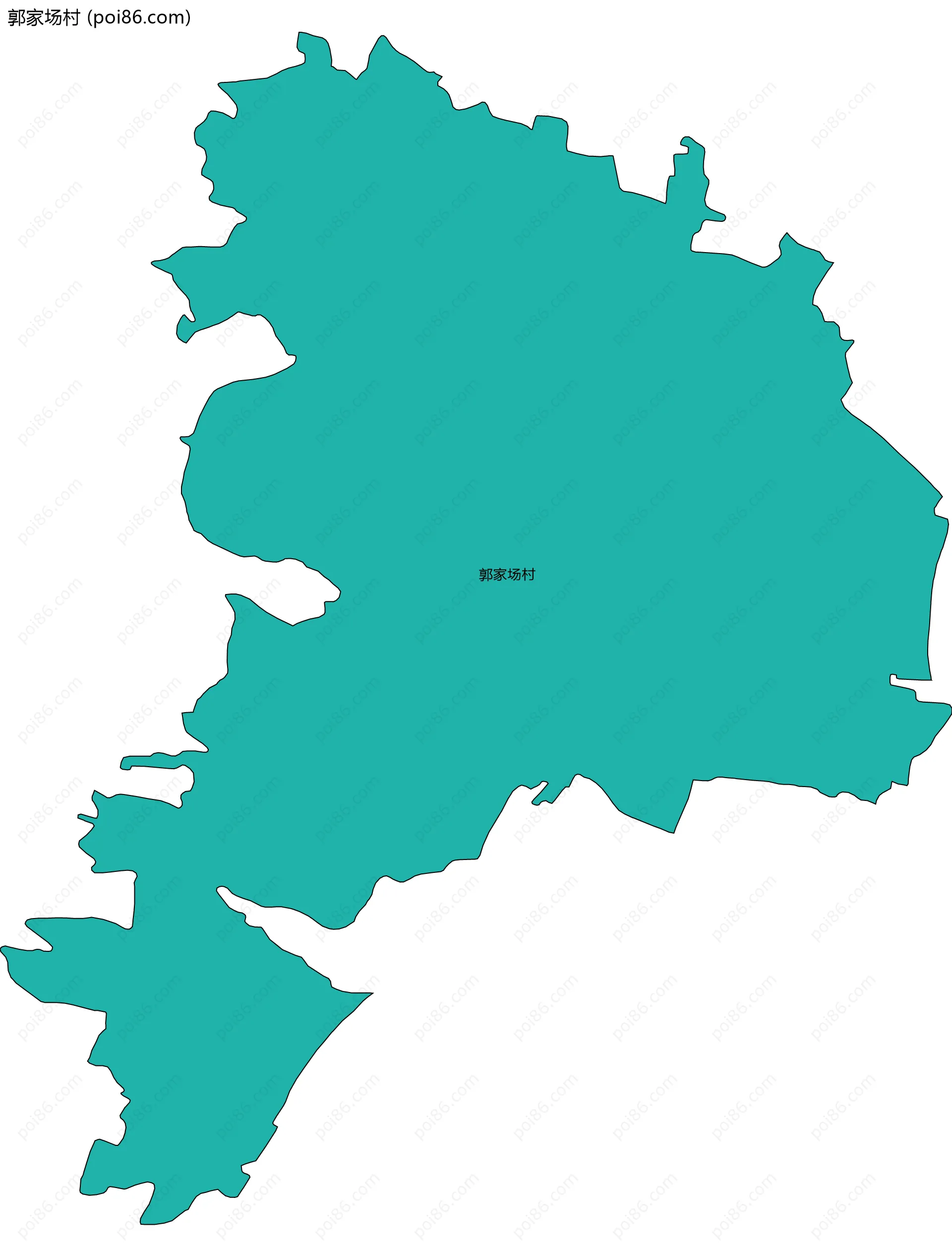 郭家场村边界地图