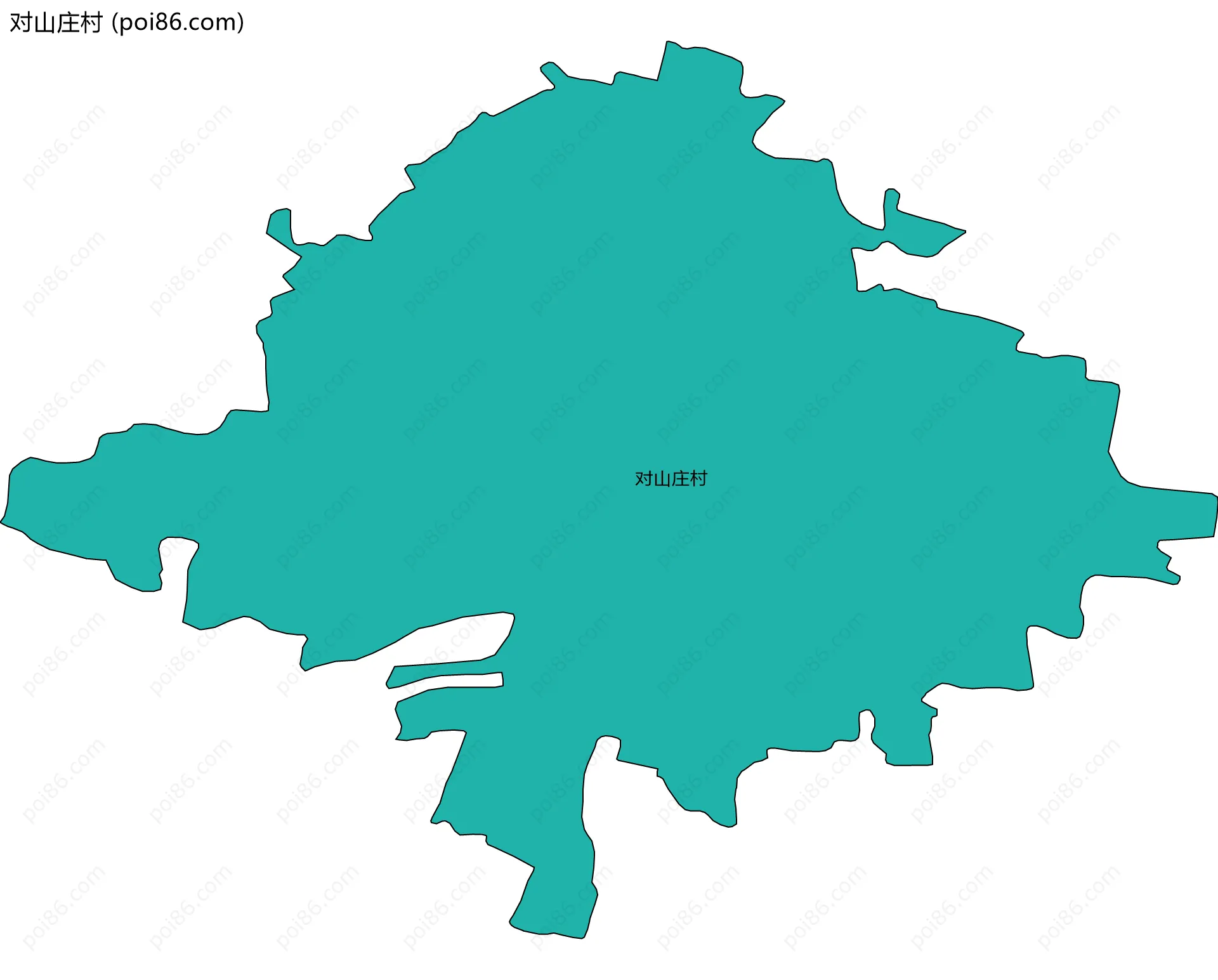 对山庄村边界地图
