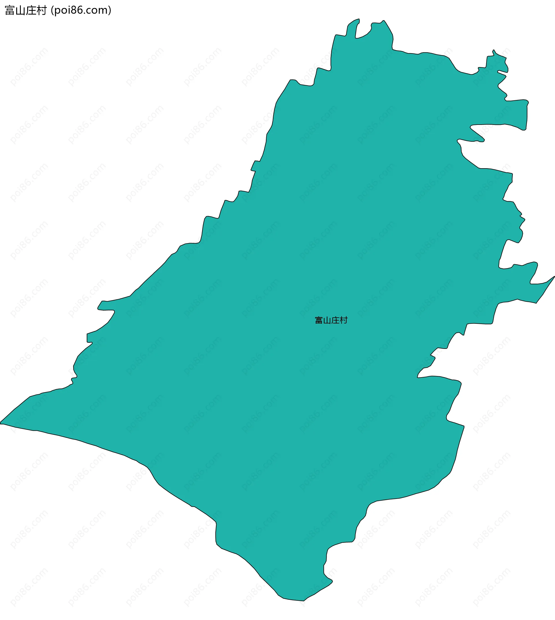 富山庄村边界地图