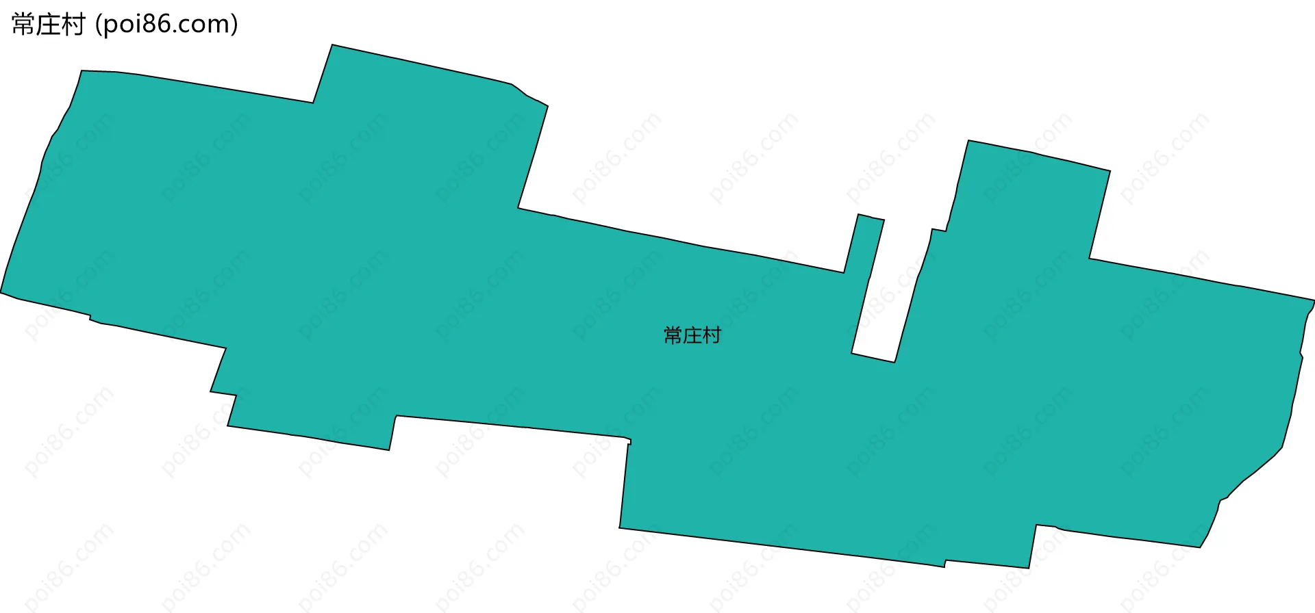 常庄村边界地图