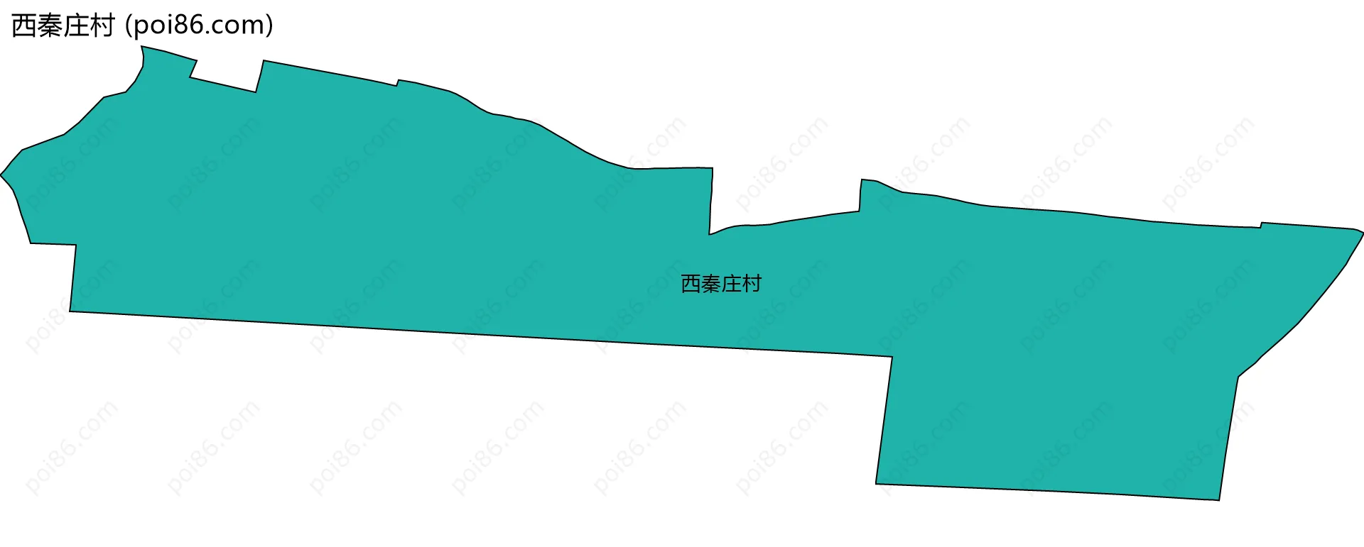 西秦庄村边界地图
