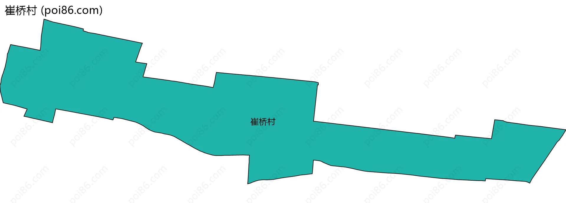 崔桥村边界地图