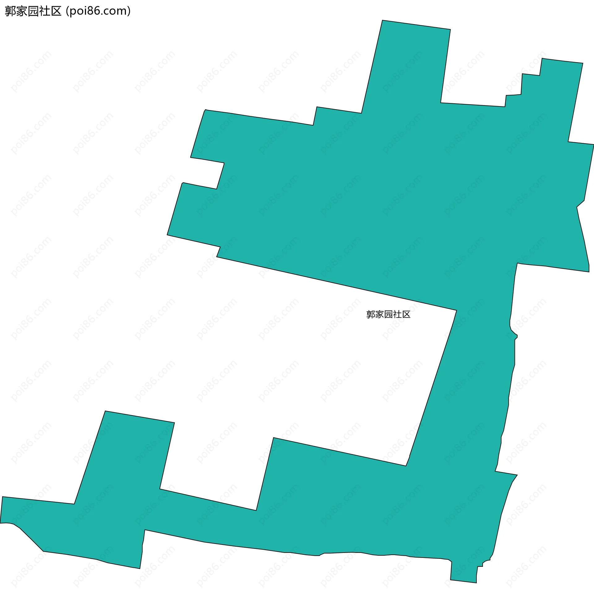 郭家园社区边界地图
