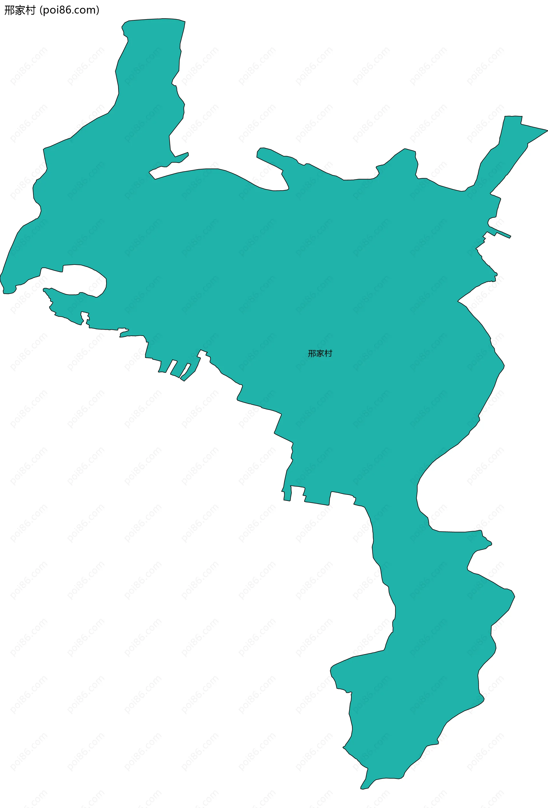 邢家村边界地图