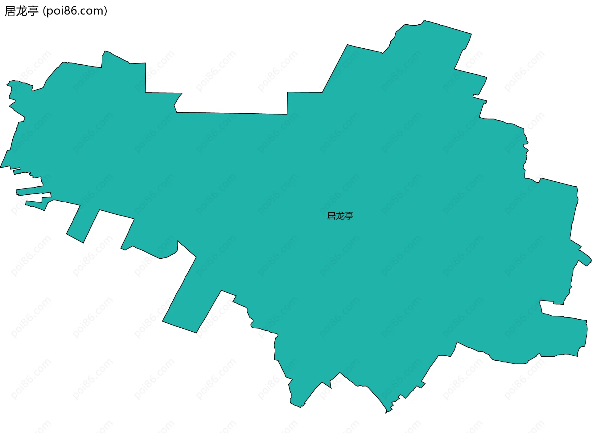 居龙亭边界地图