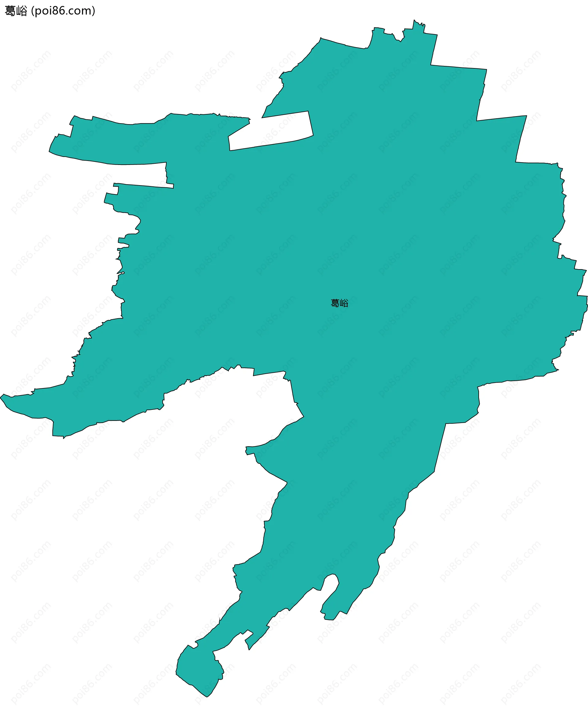葛峪边界地图