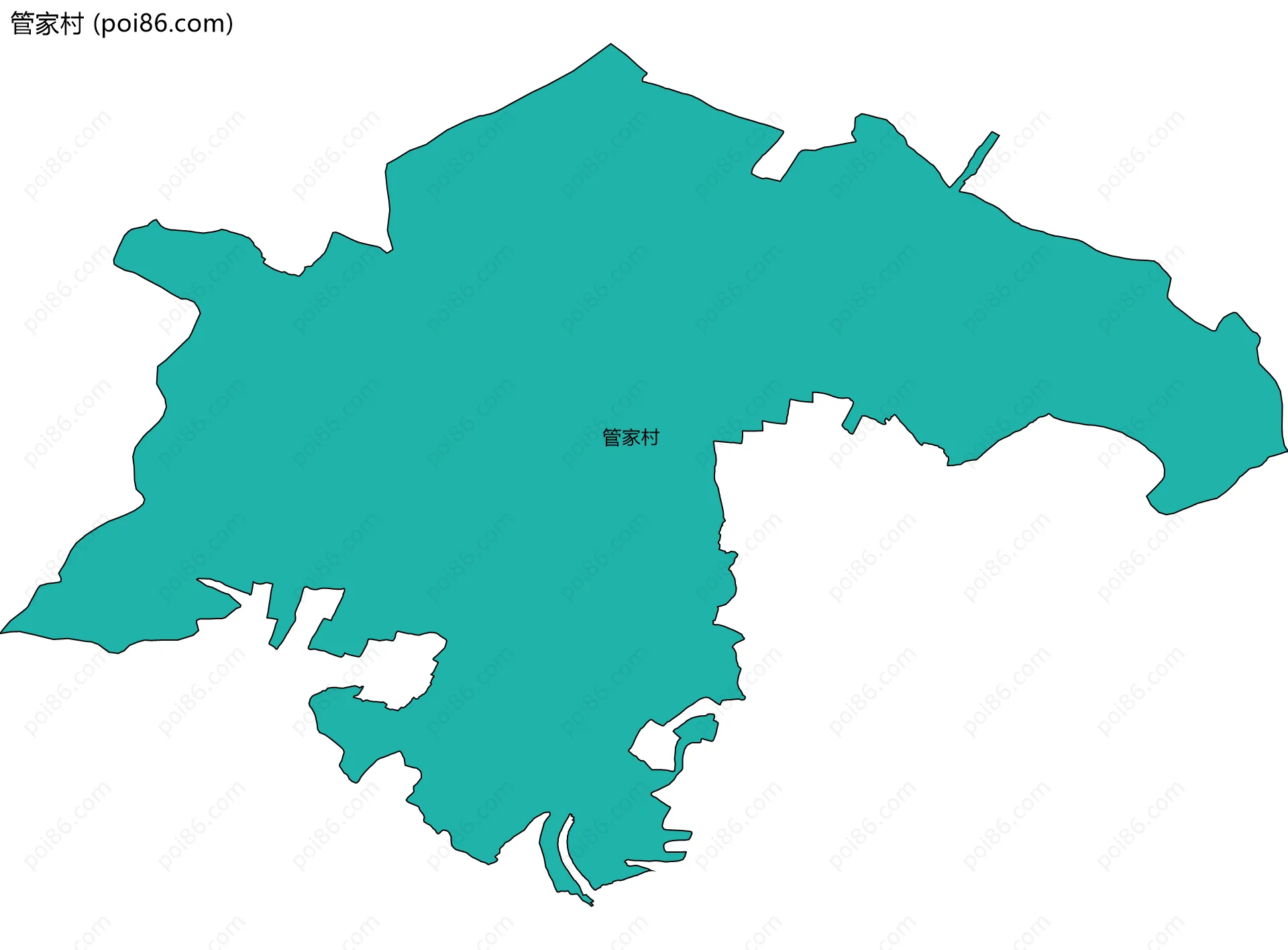 管家村边界地图