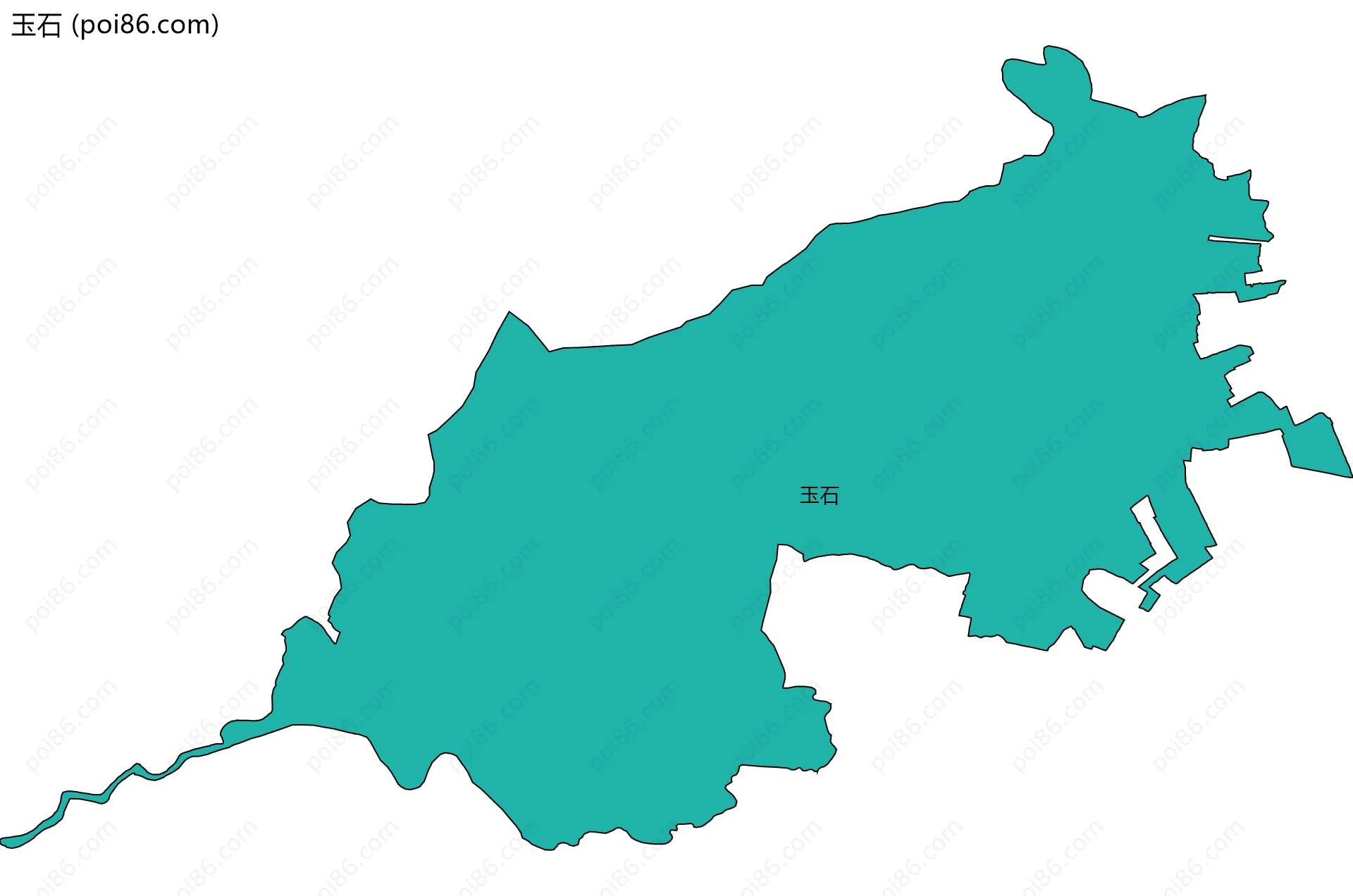 玉石边界地图