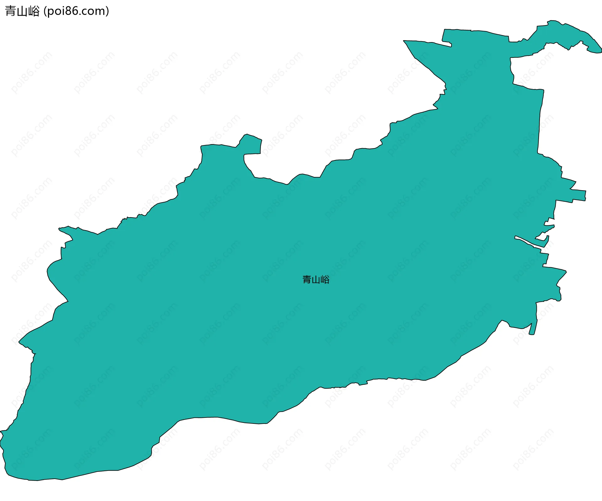 青山峪边界地图