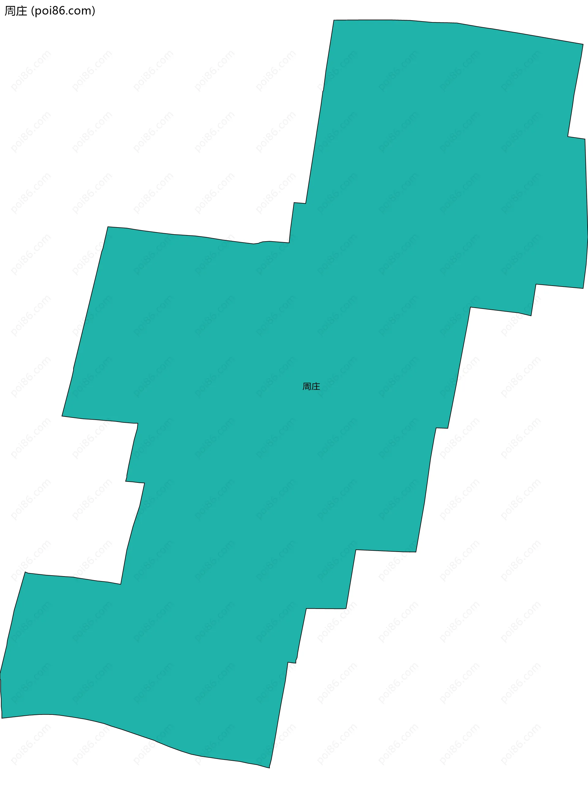 周庄边界地图