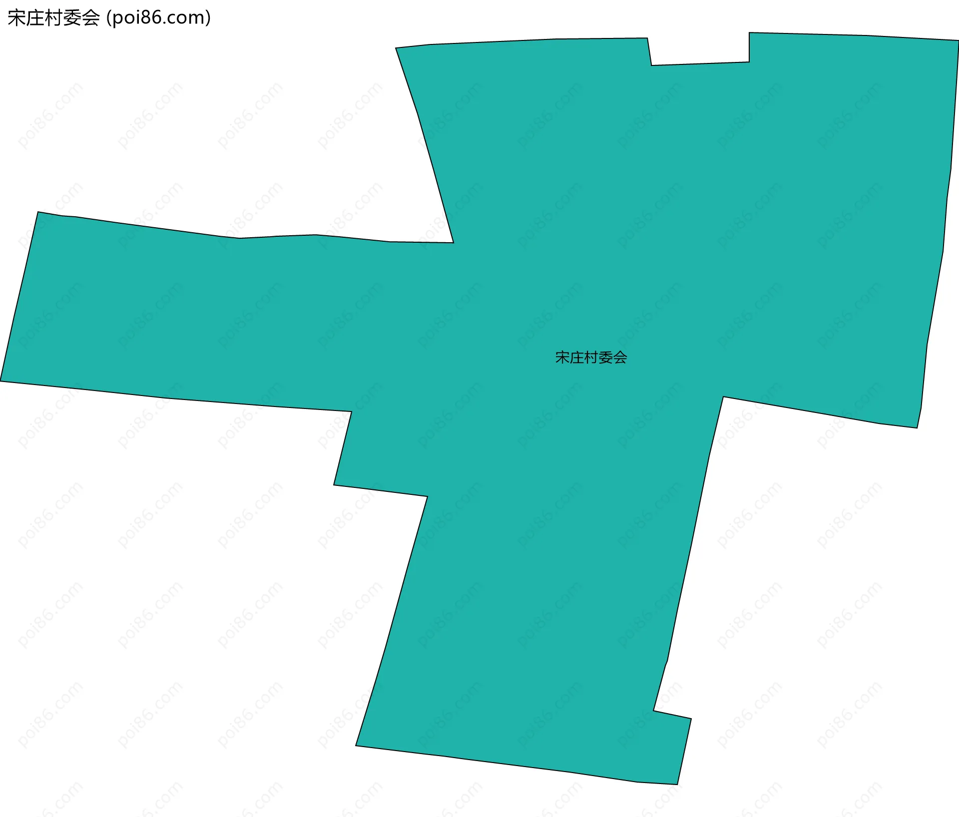 宋庄村委会边界地图