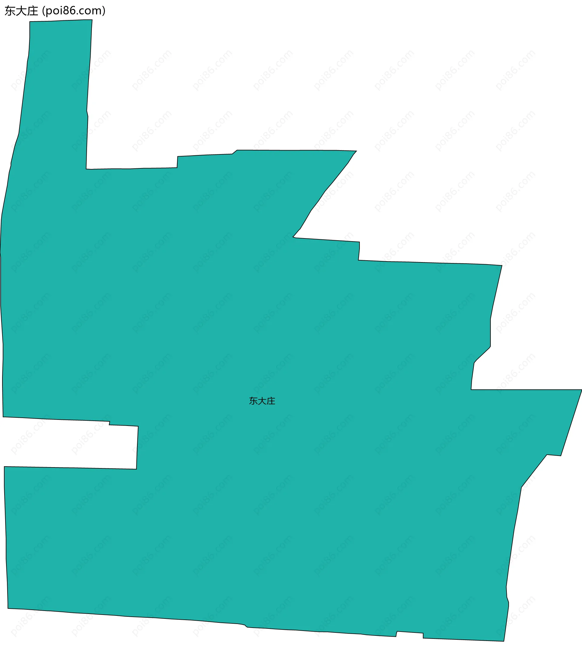 东大庄边界地图
