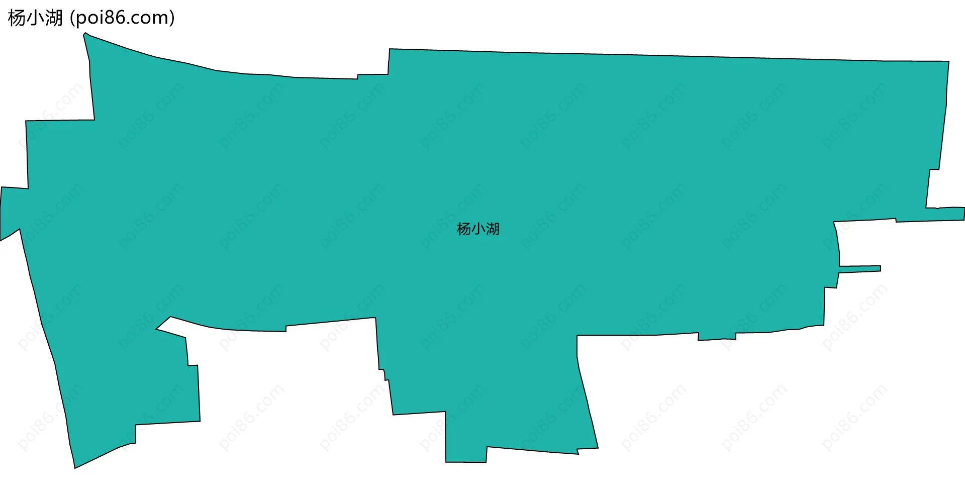 杨小湖边界地图