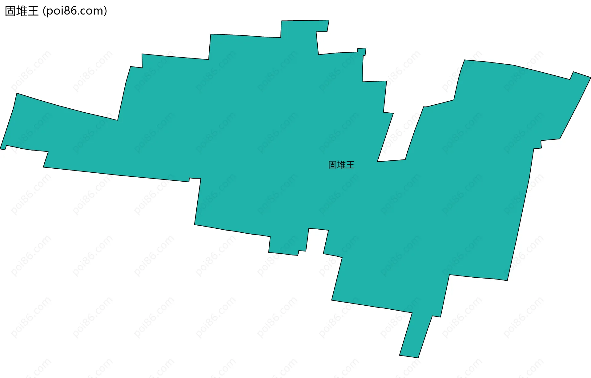 固堆王边界地图