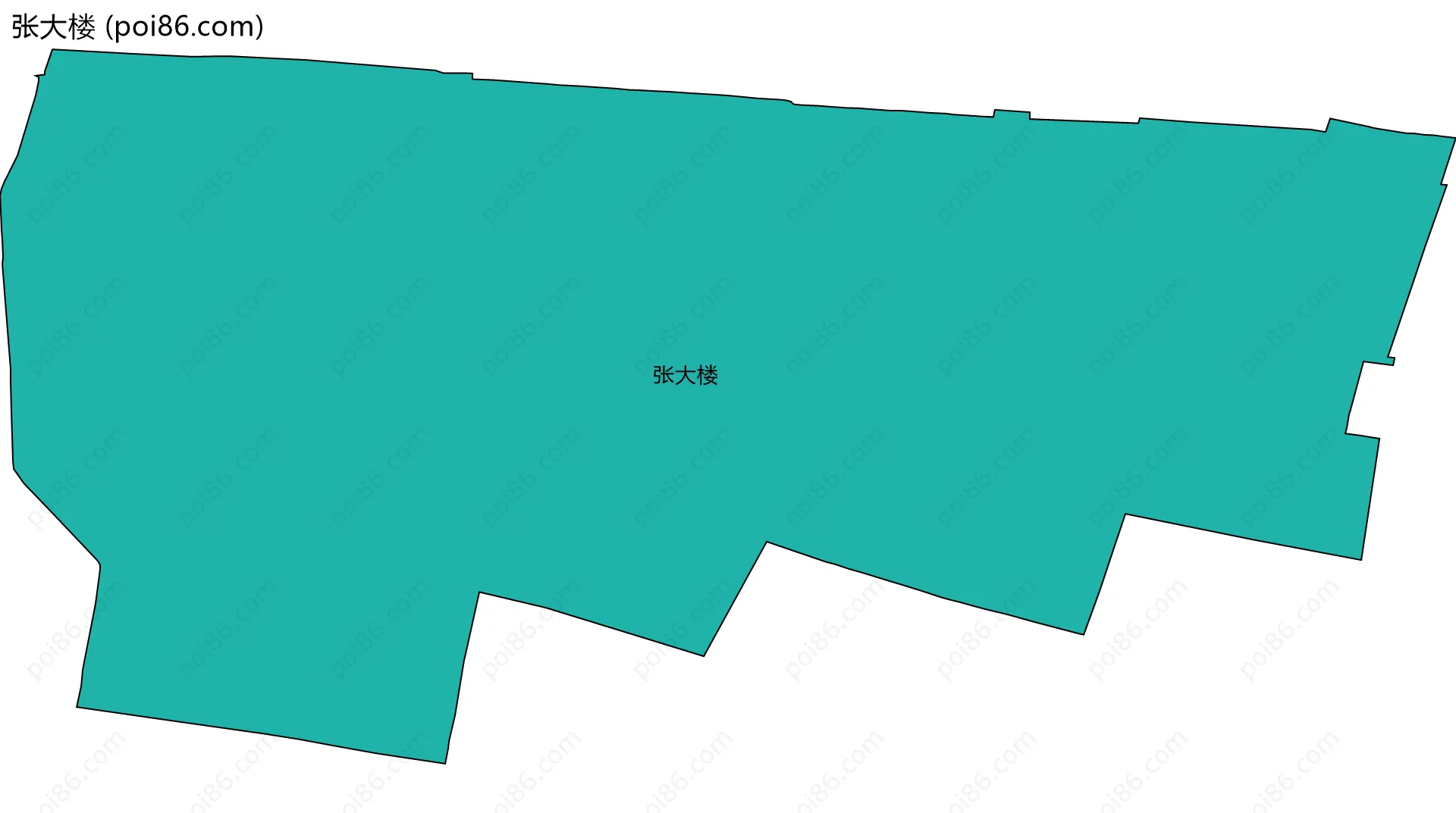 张大楼边界地图