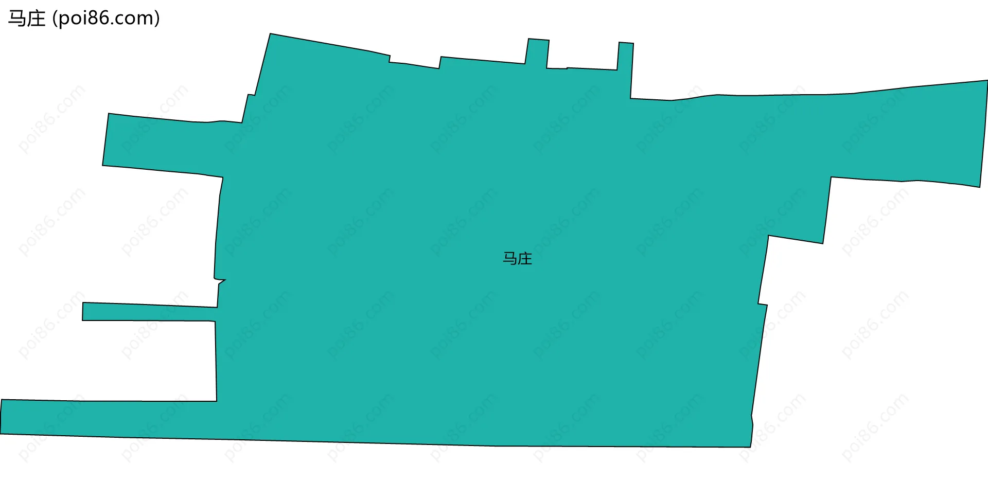 马庄边界地图