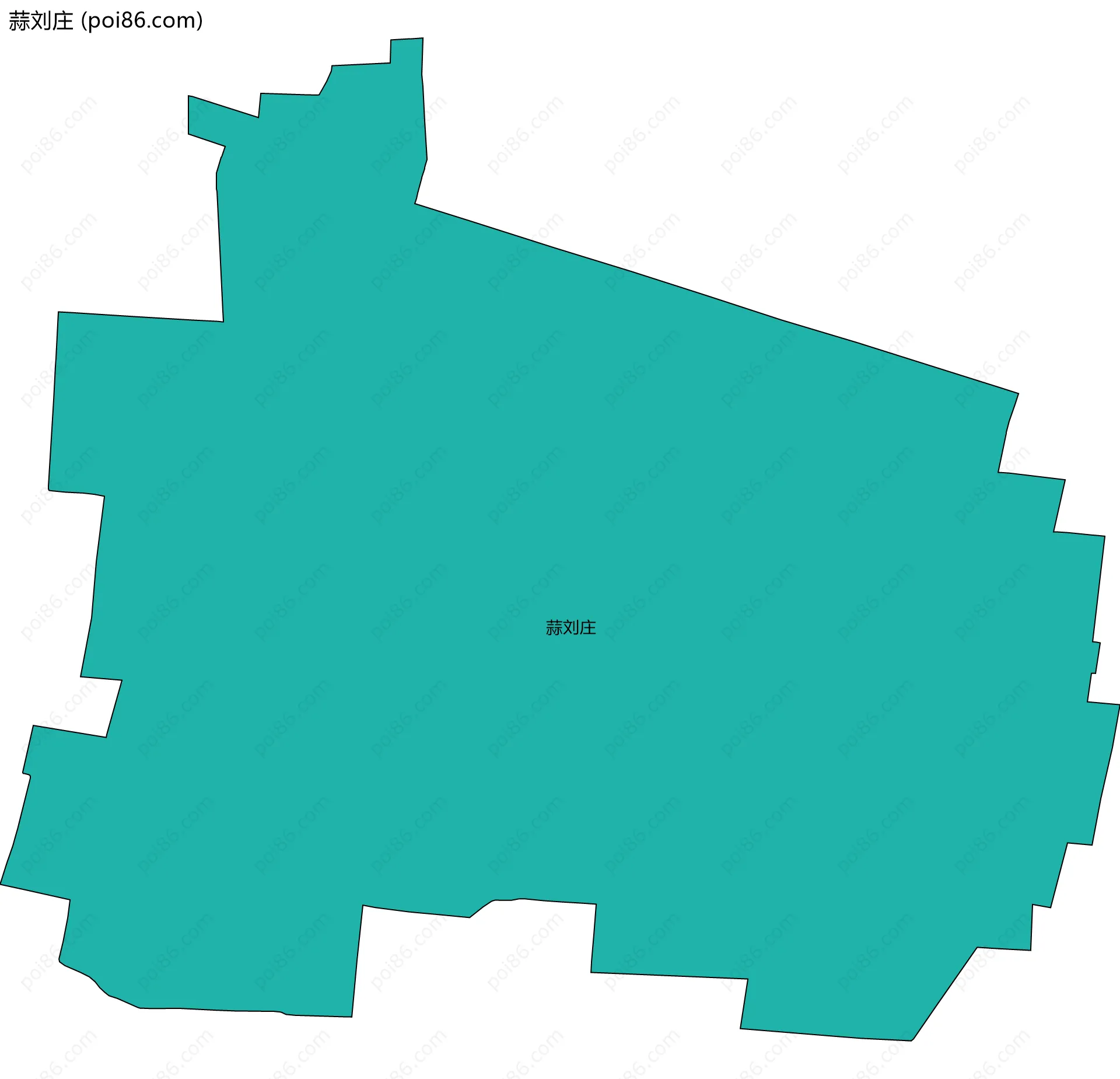 蒜刘庄边界地图