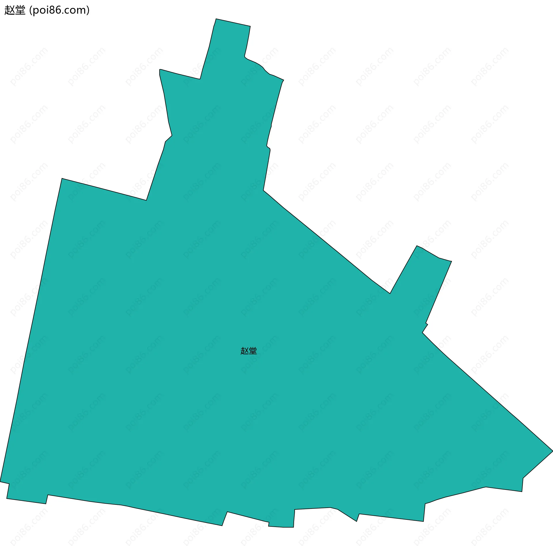 赵堂边界地图