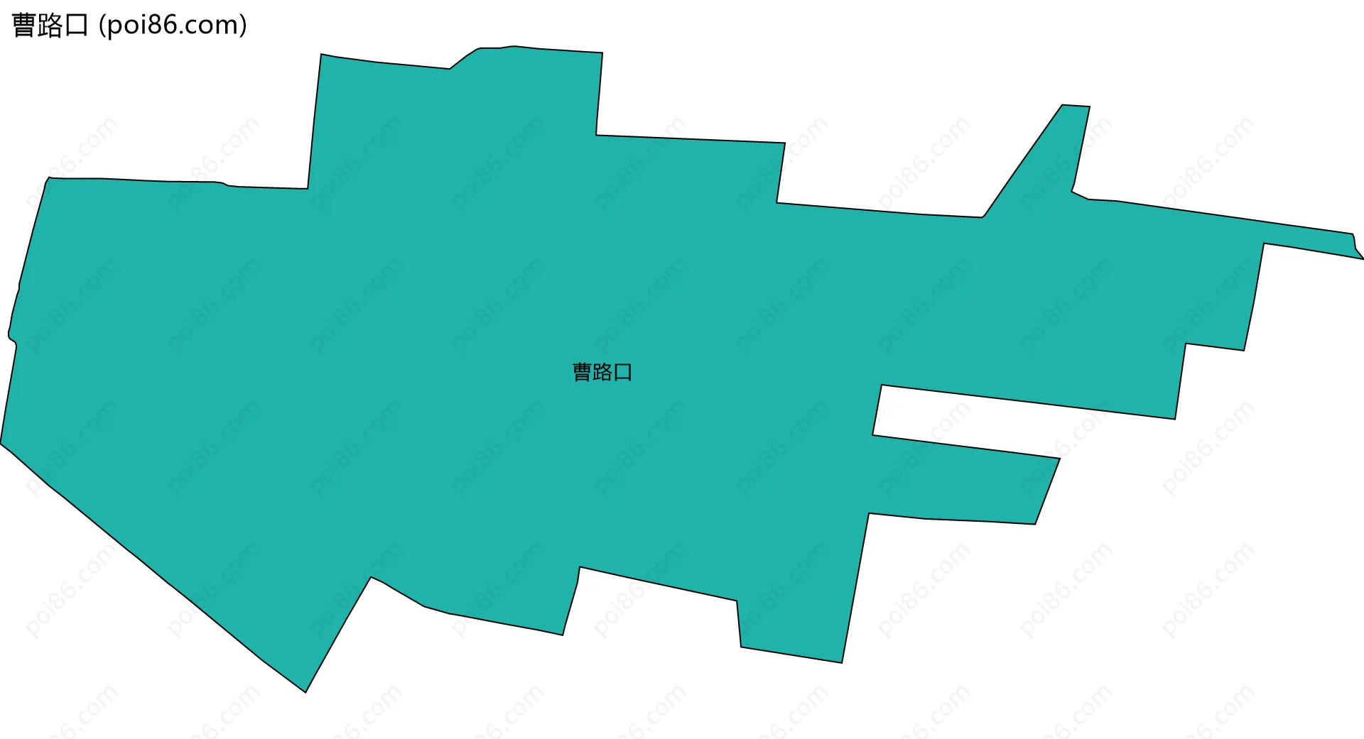 曹路口边界地图