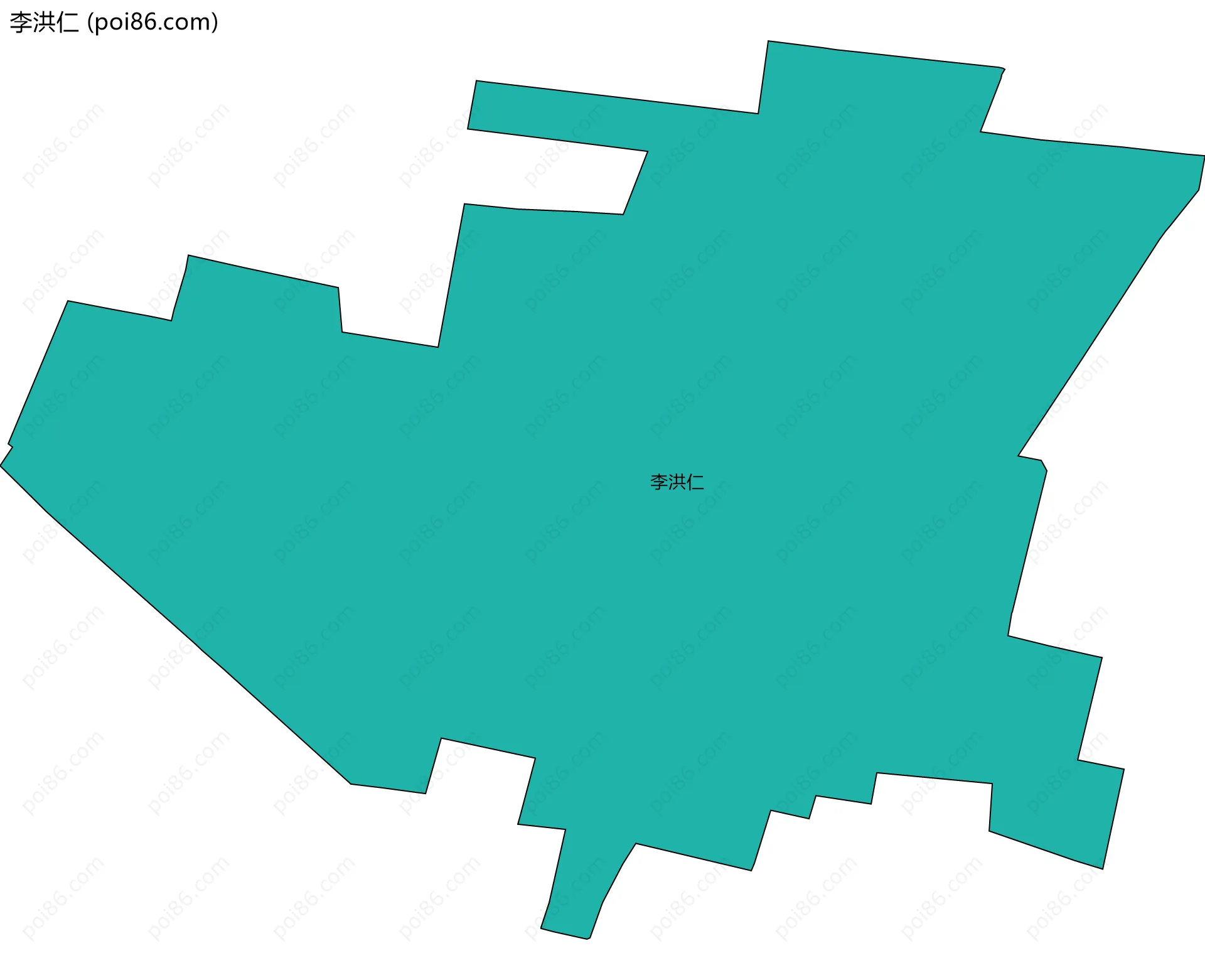 李洪仁边界地图