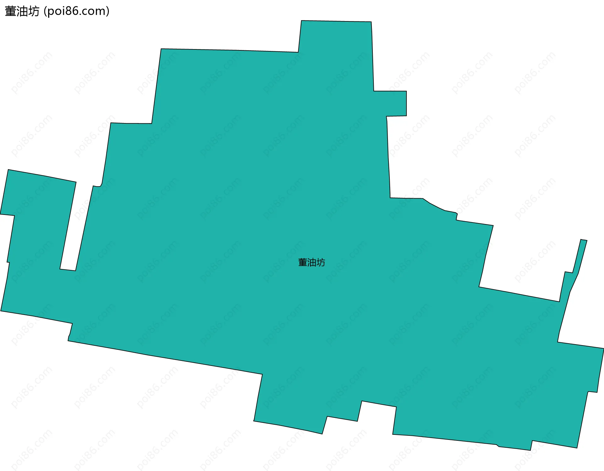 董油坊边界地图