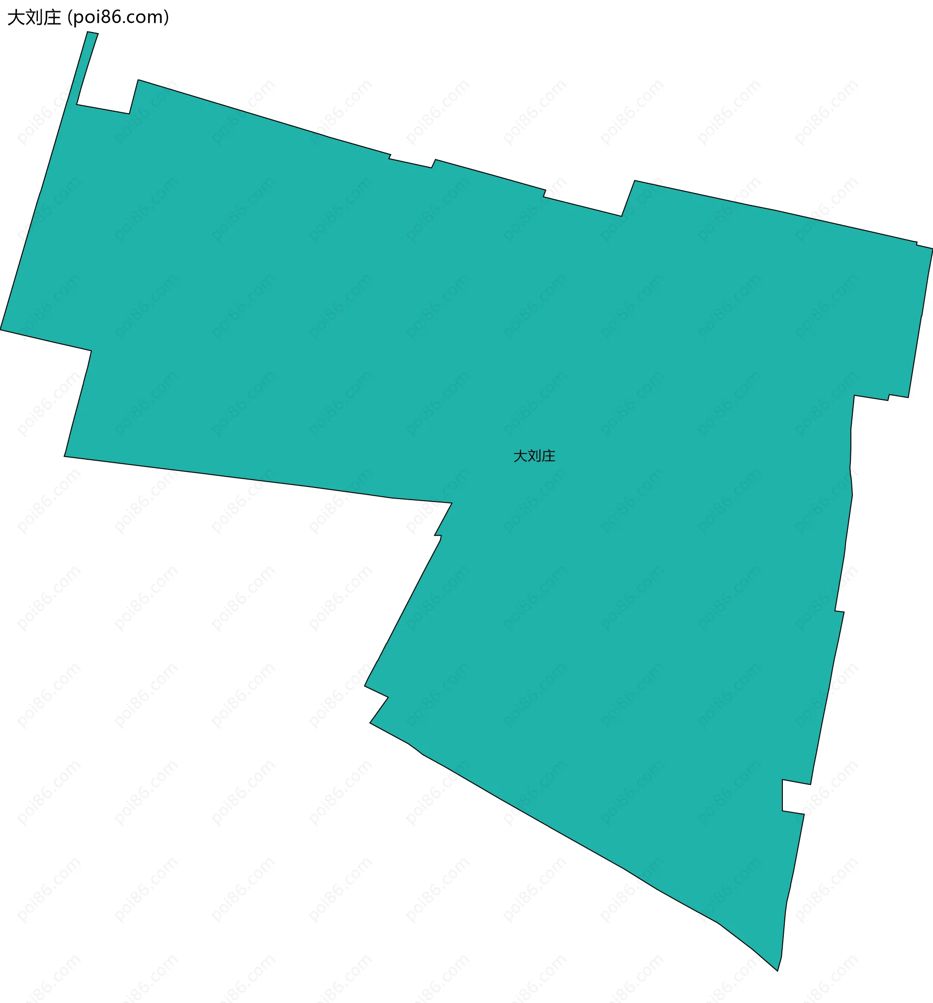 大刘庄边界地图