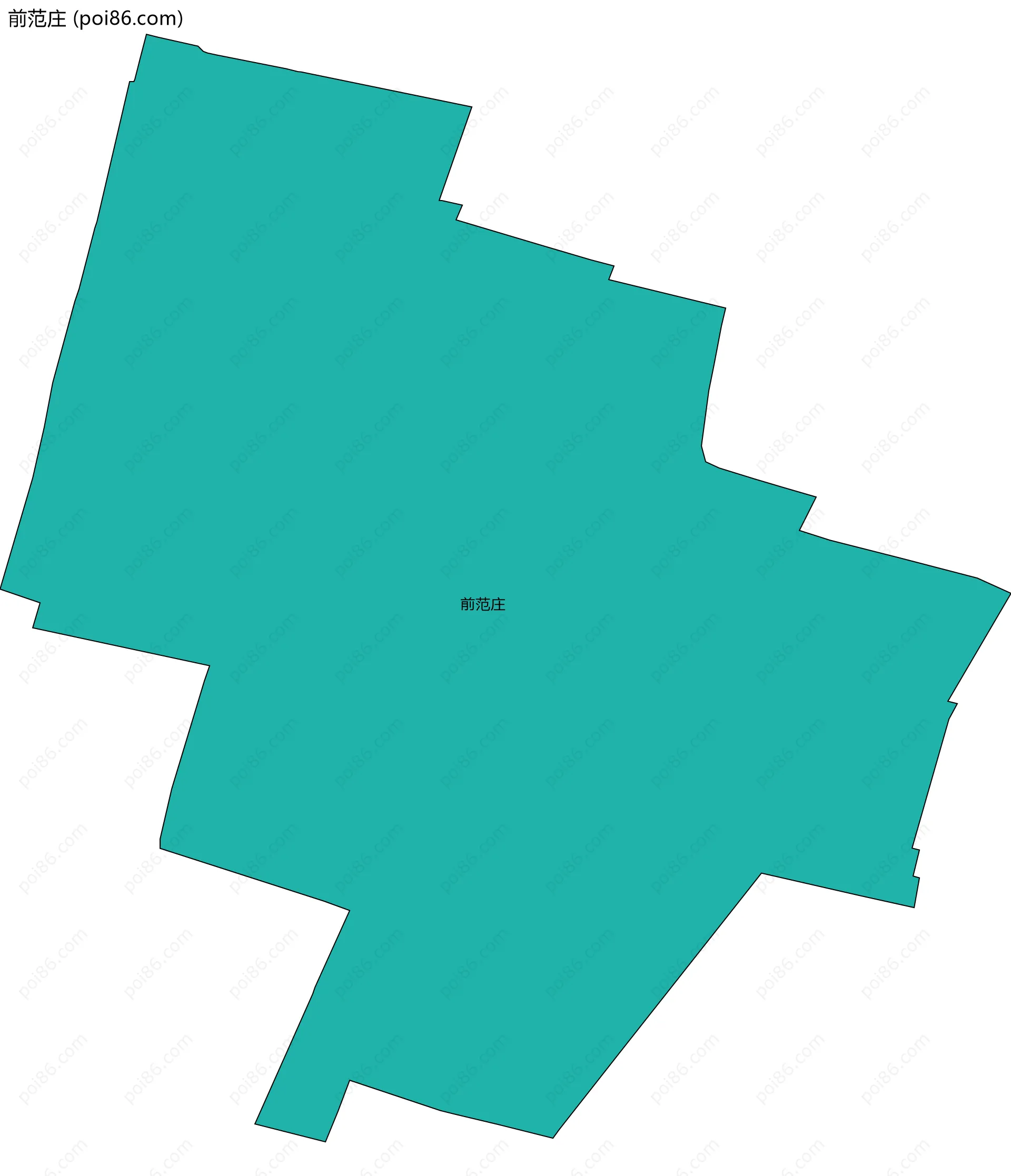 前范庄边界地图