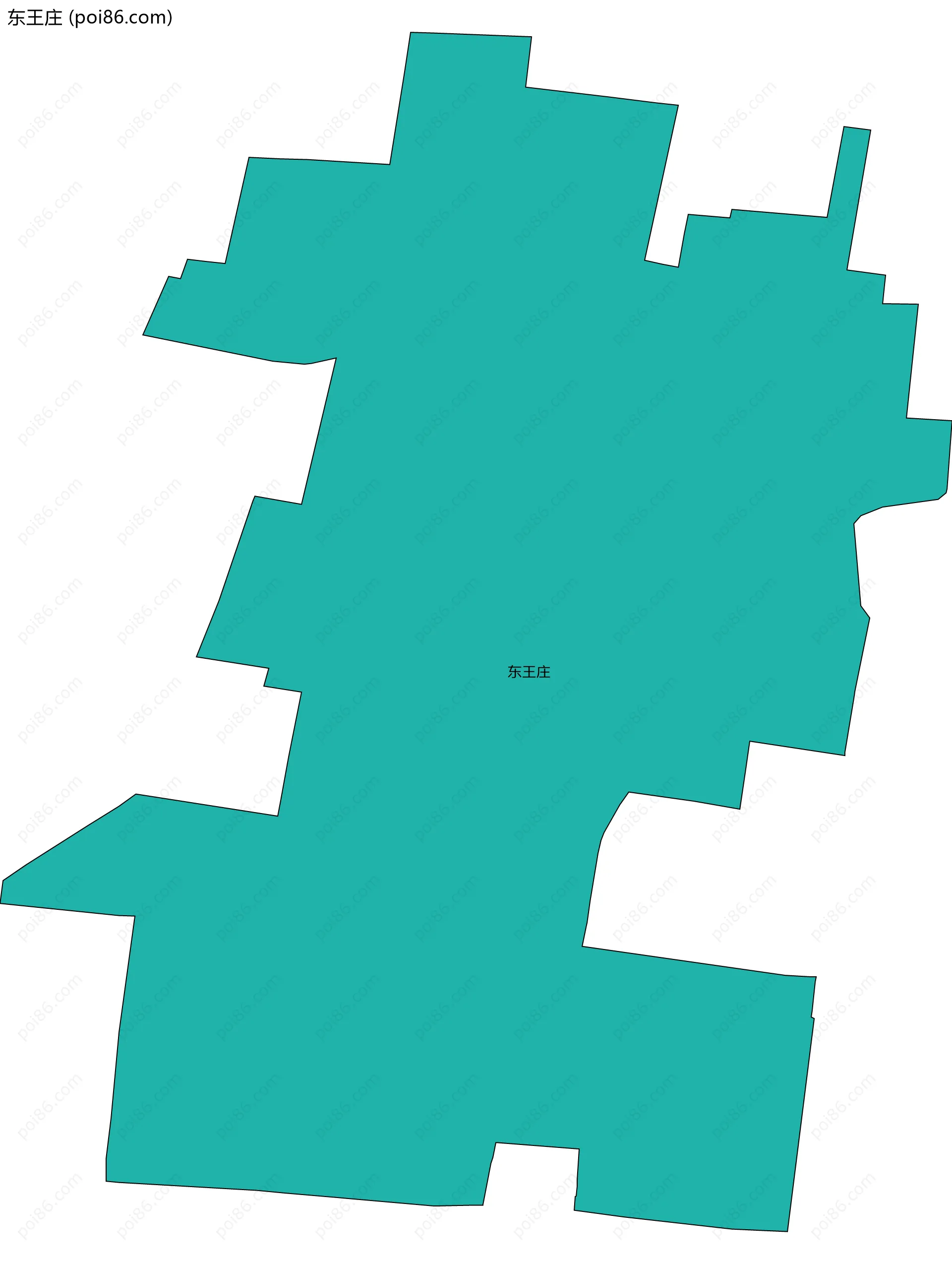 东王庄边界地图