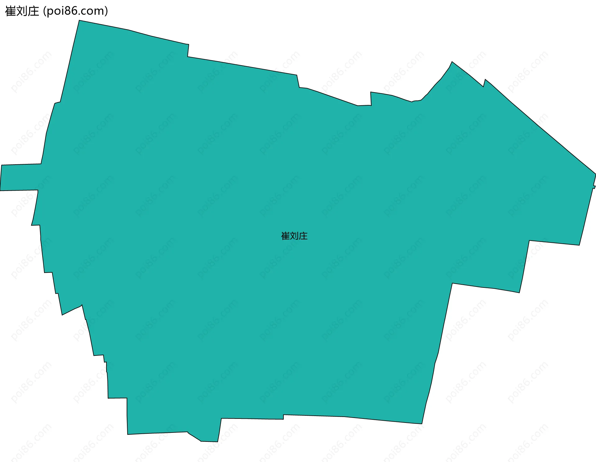 崔刘庄边界地图