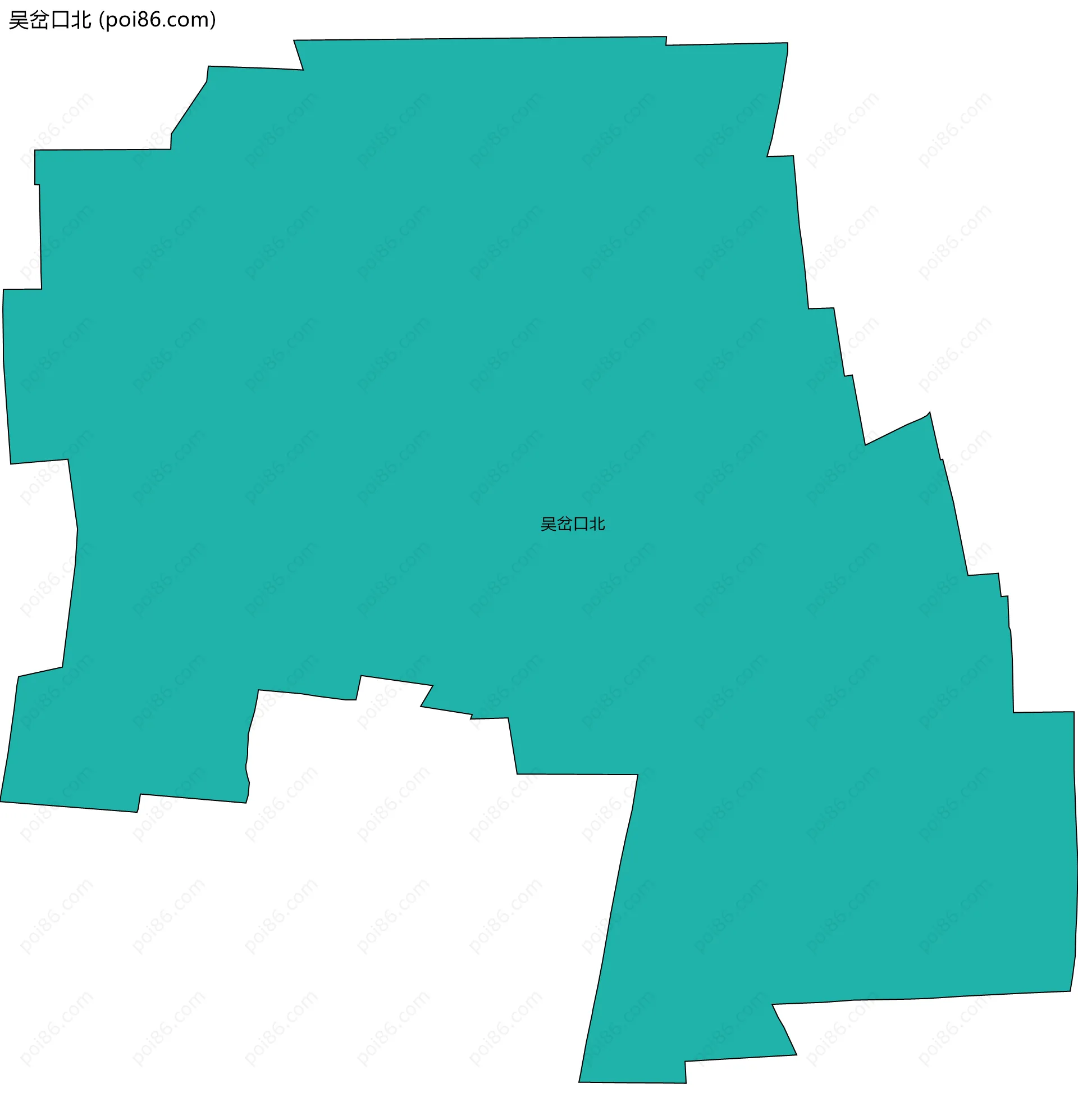 吴岔口北边界地图