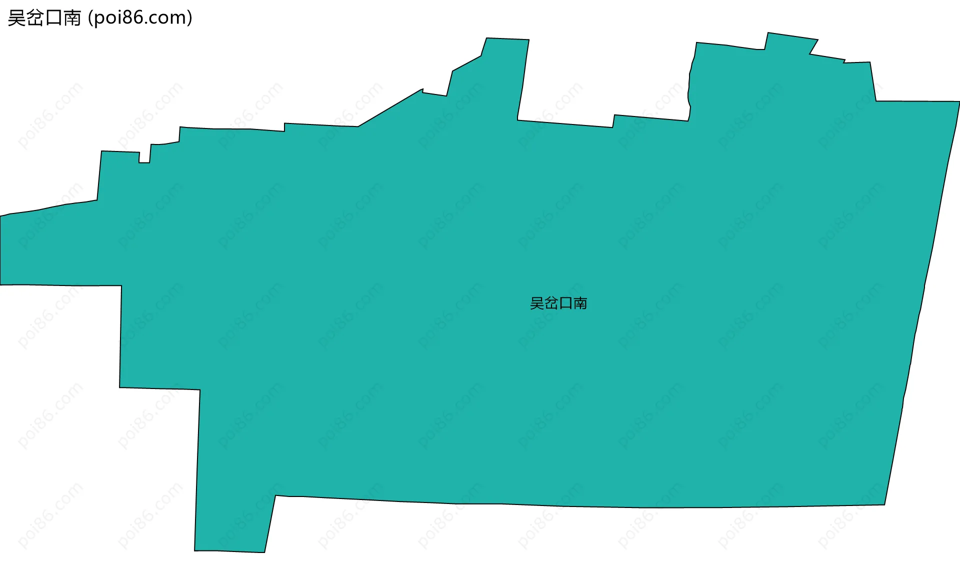 吴岔口南边界地图