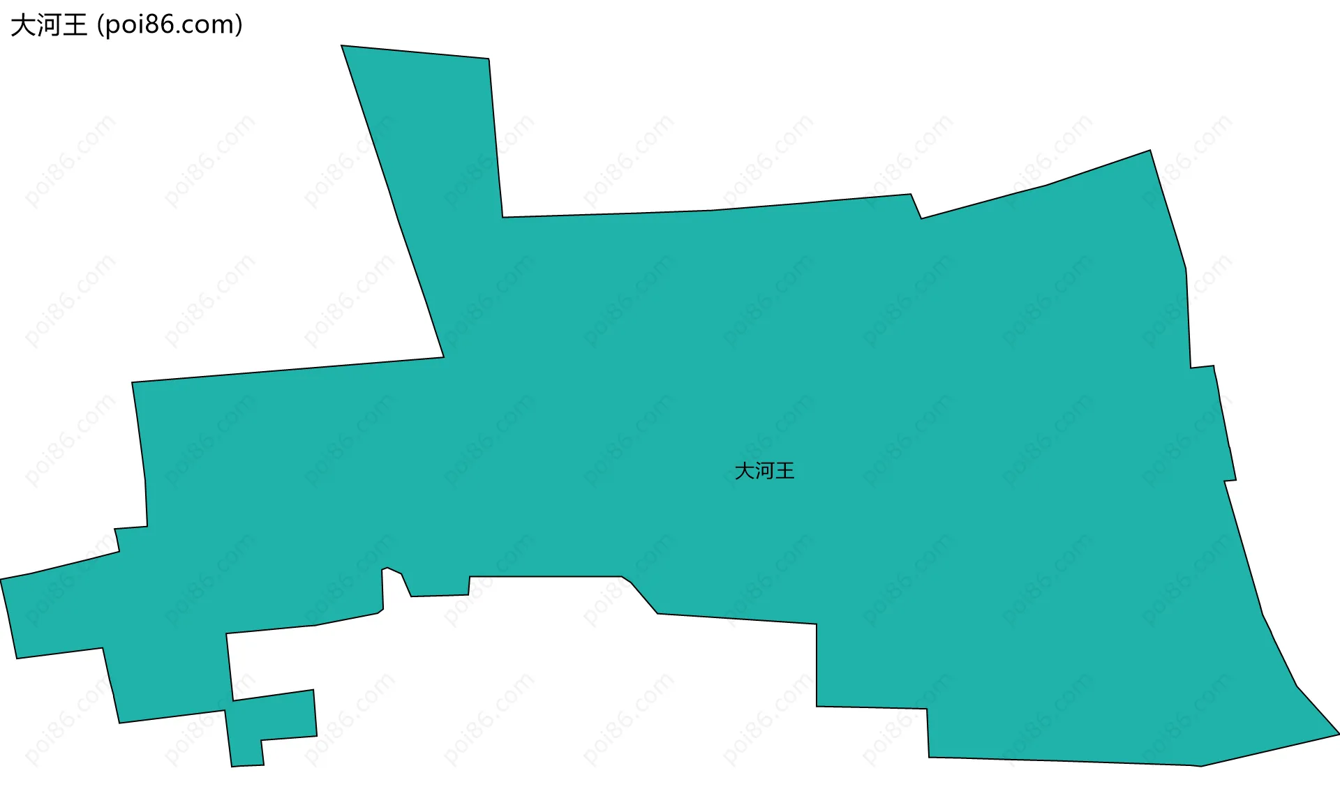 大河王边界地图