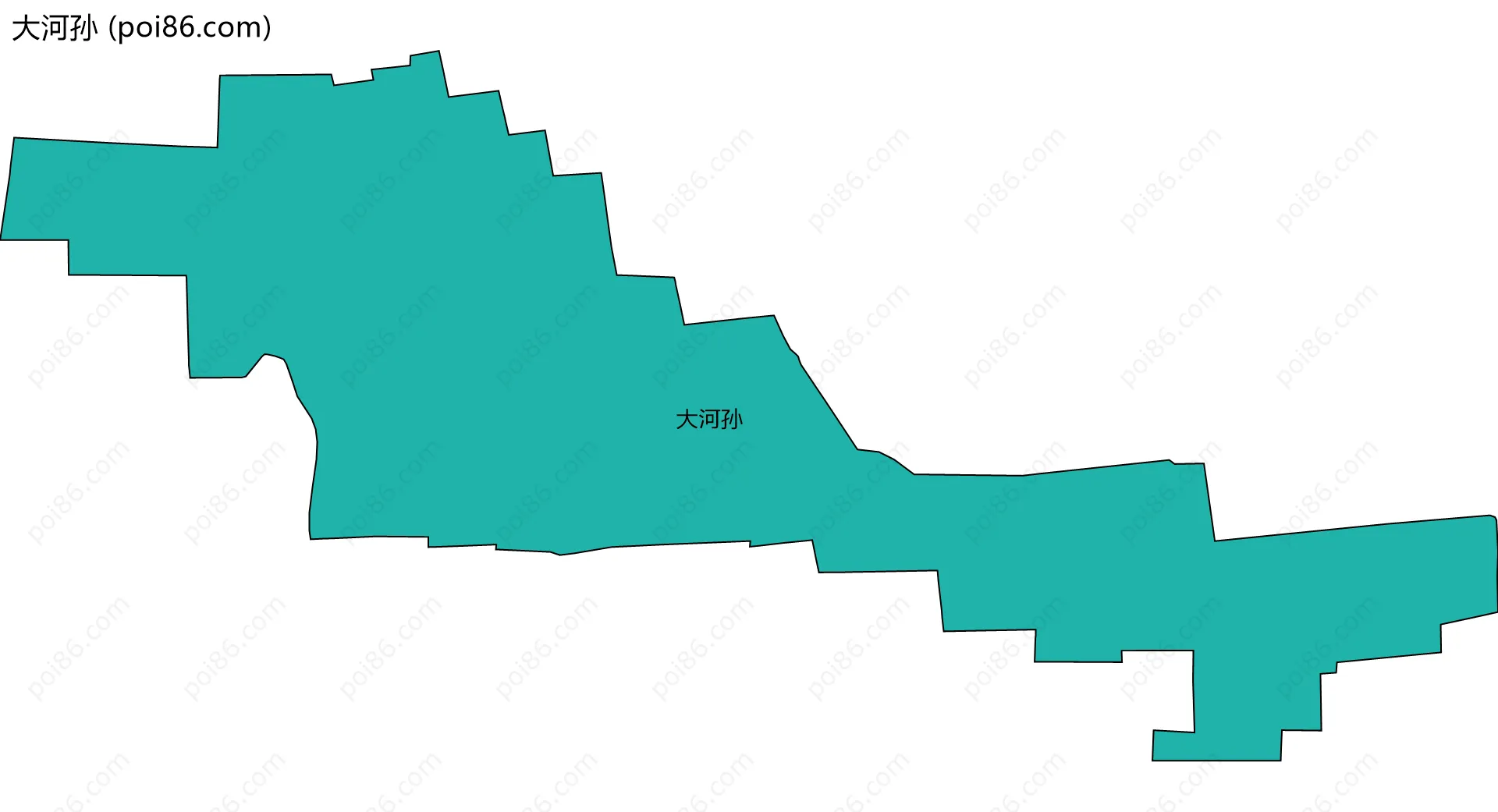 大河孙边界地图