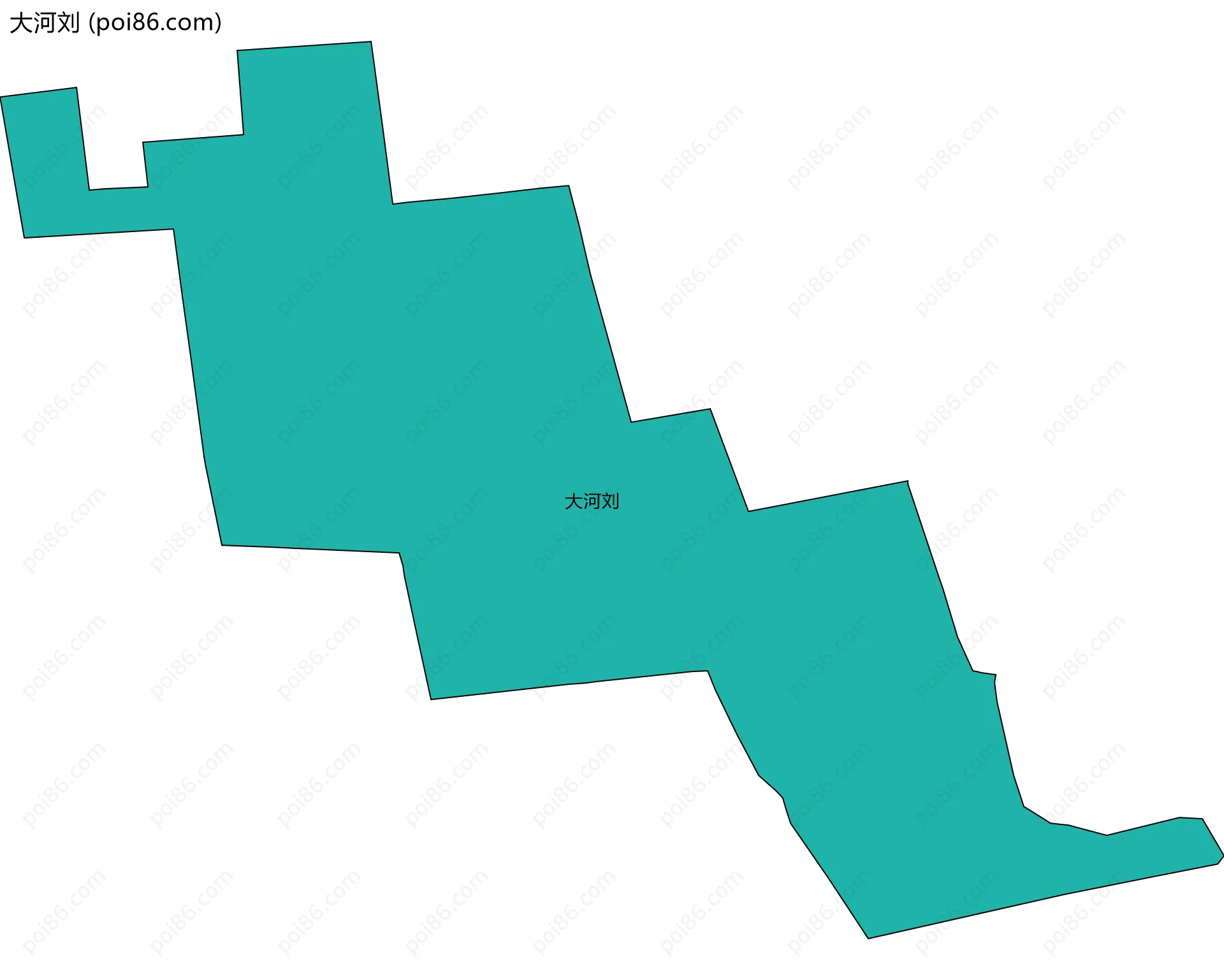 大河刘边界地图