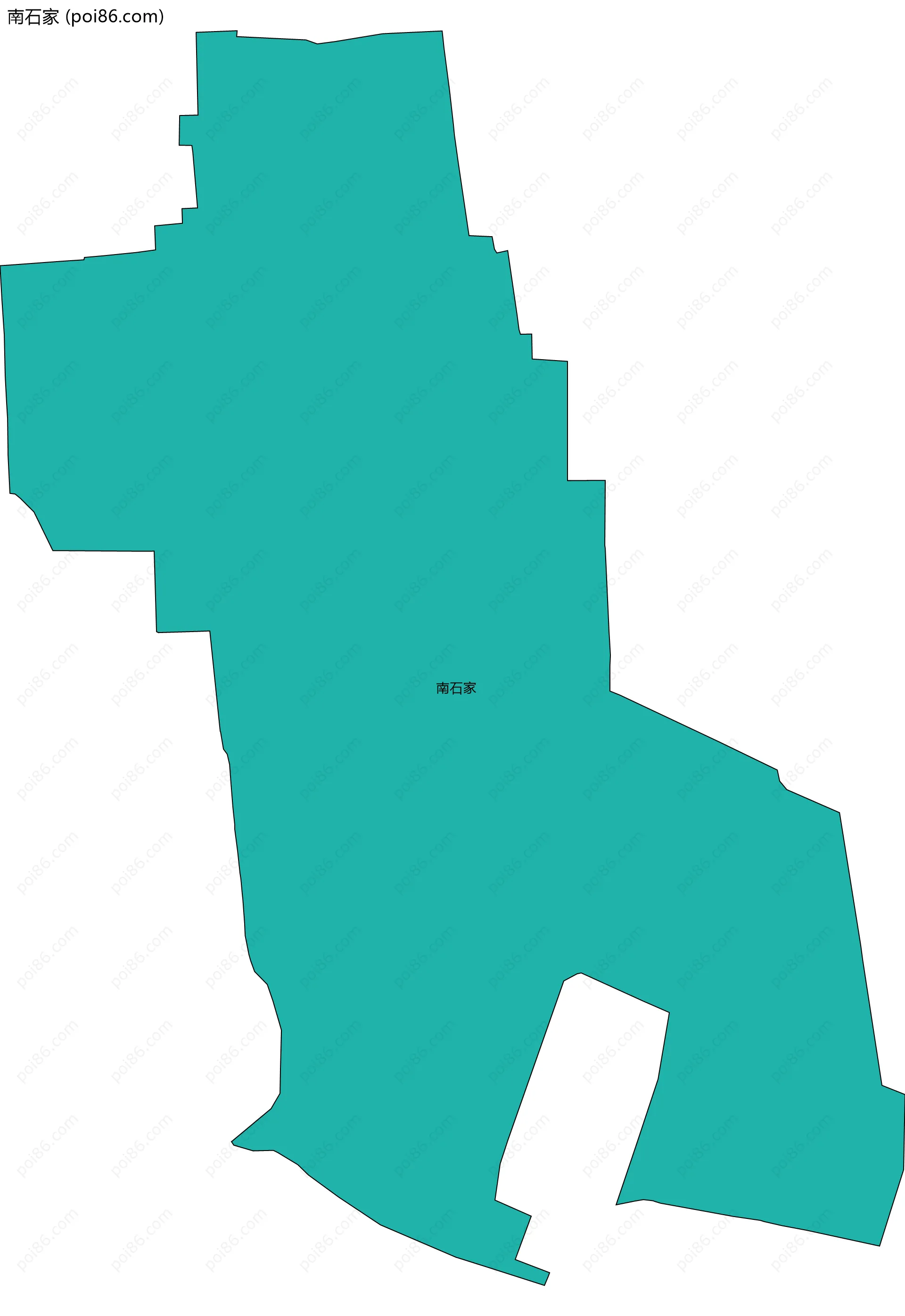 南石家边界地图