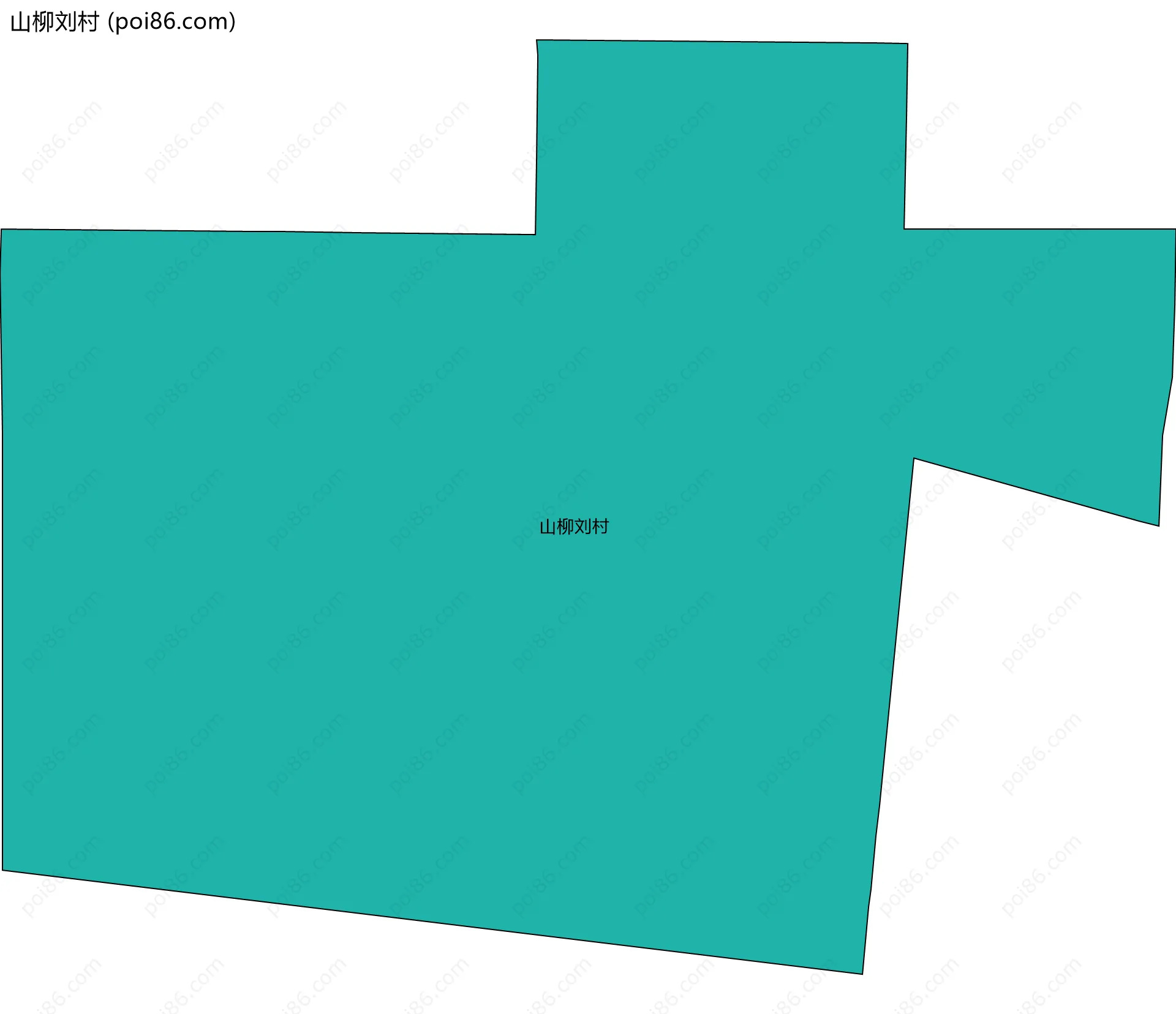 山柳刘村边界地图