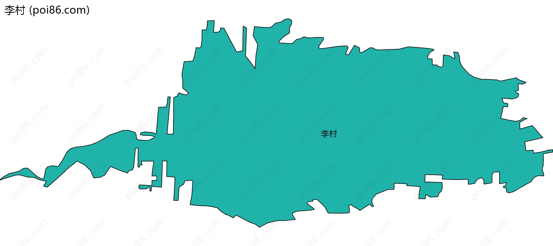 李村边界地图
