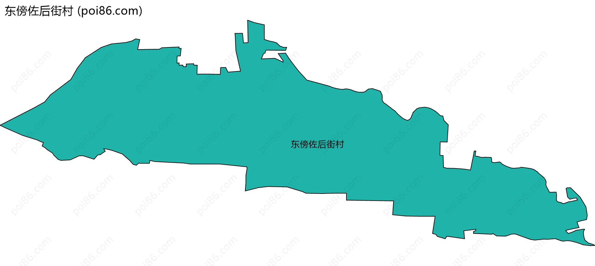 东傍佐后街村边界地图
