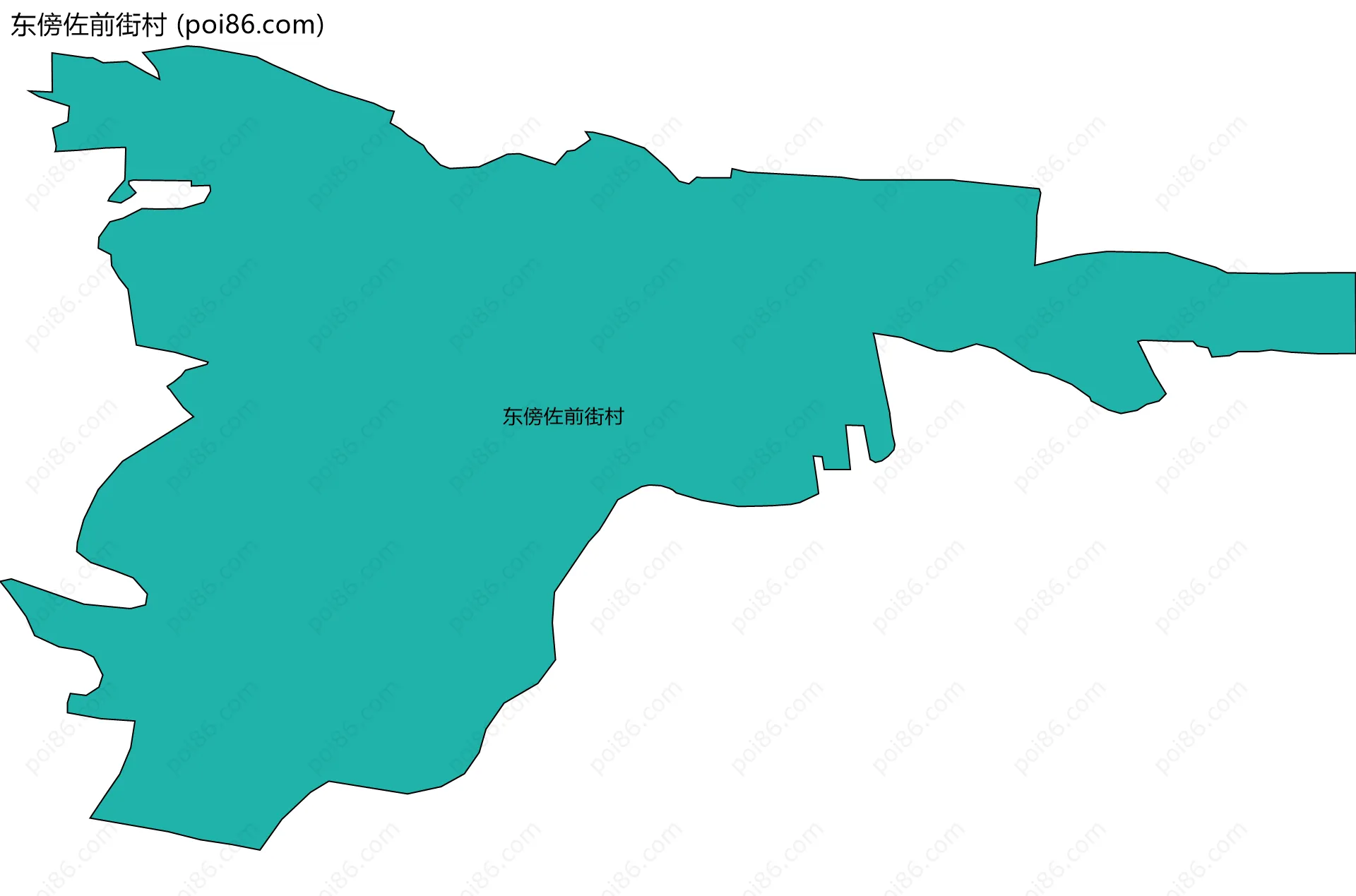 东傍佐前街村边界地图