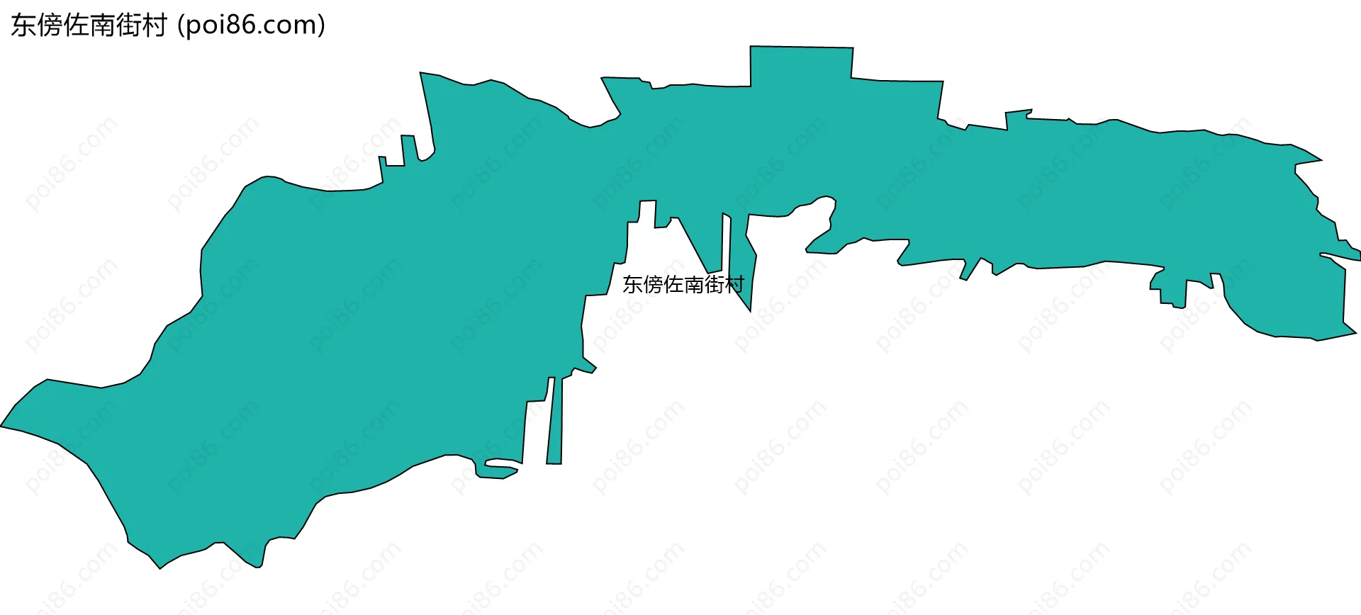 东傍佐南街村边界地图