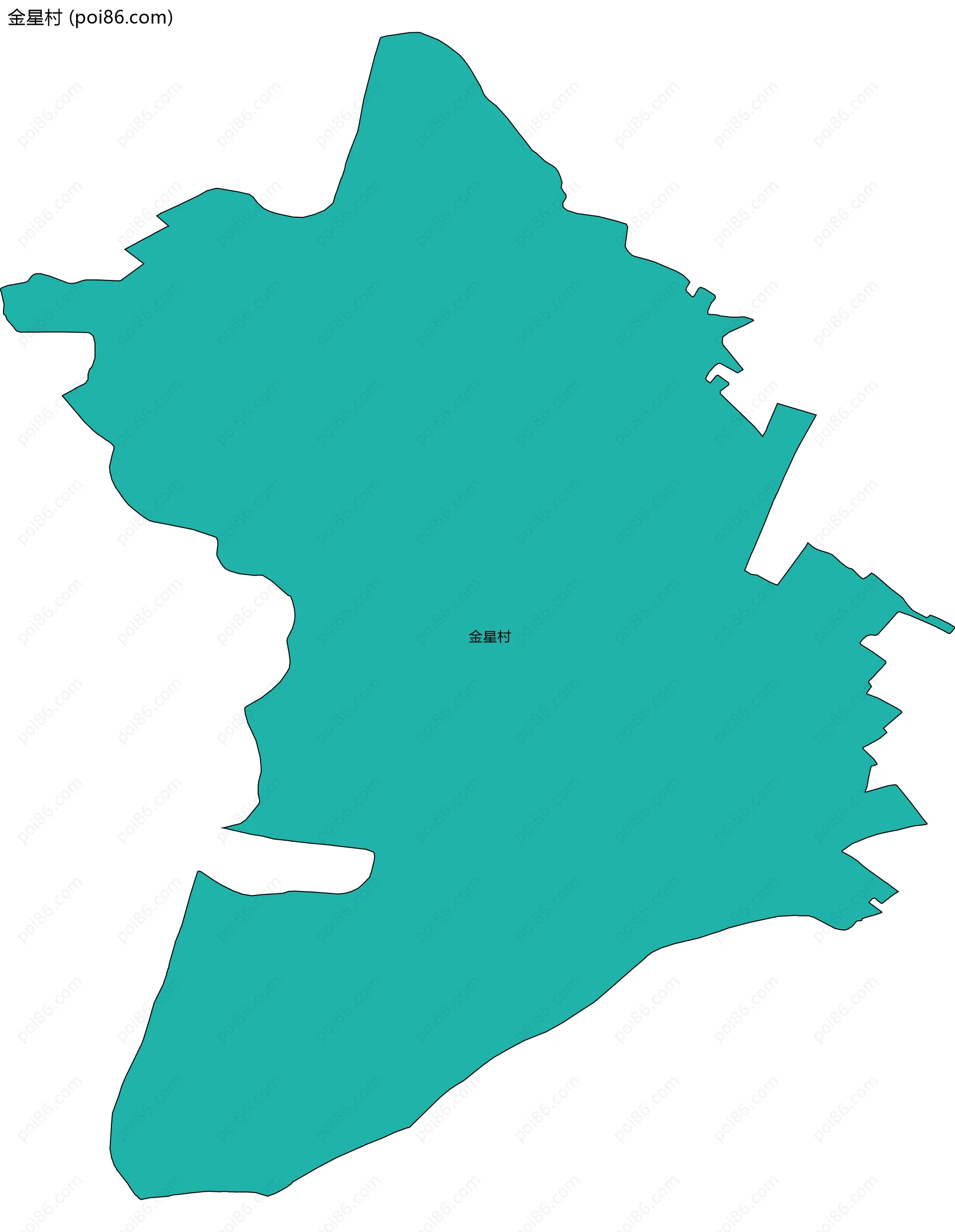 金星村边界地图