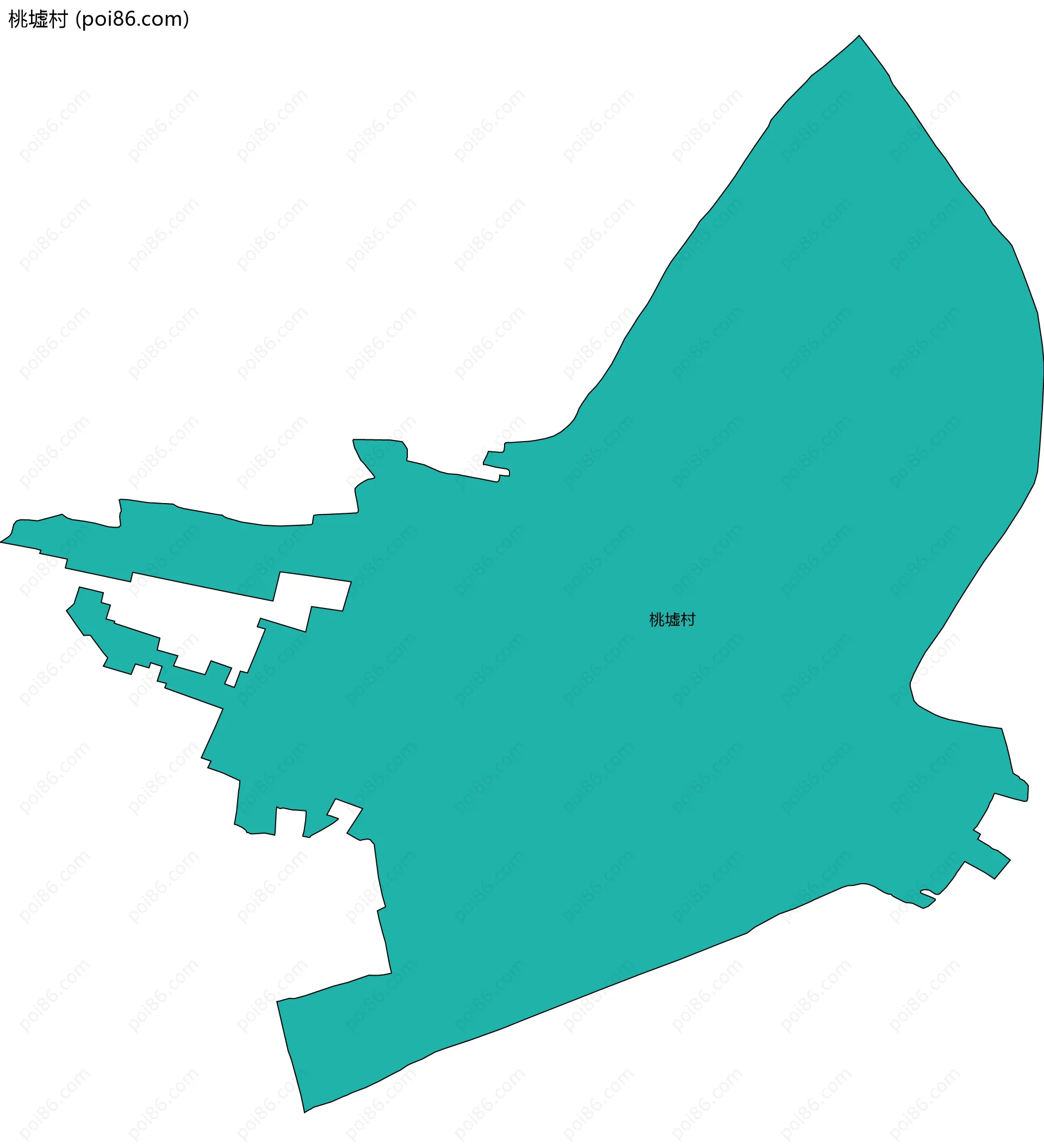 桃墟村边界地图