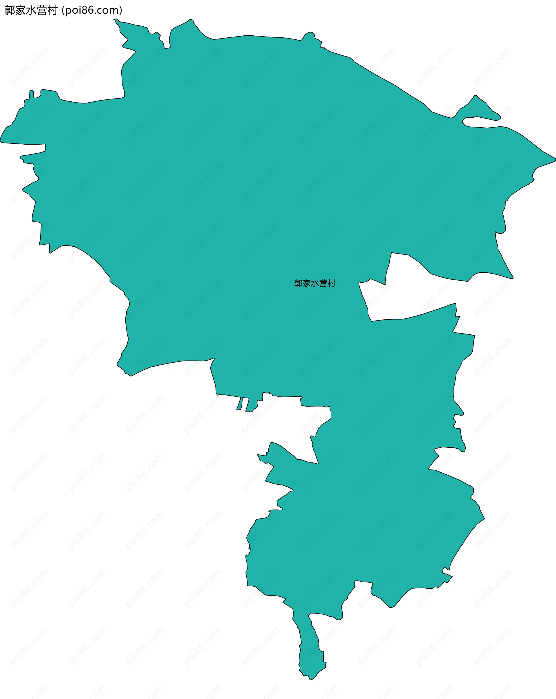 郭家水营村边界地图