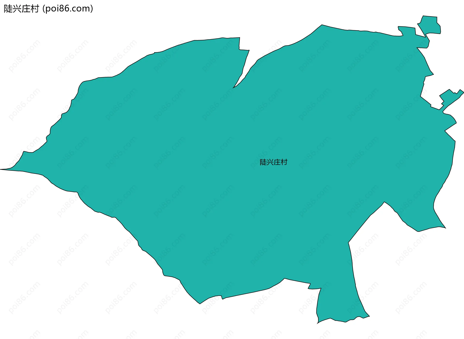 陡兴庄村边界地图