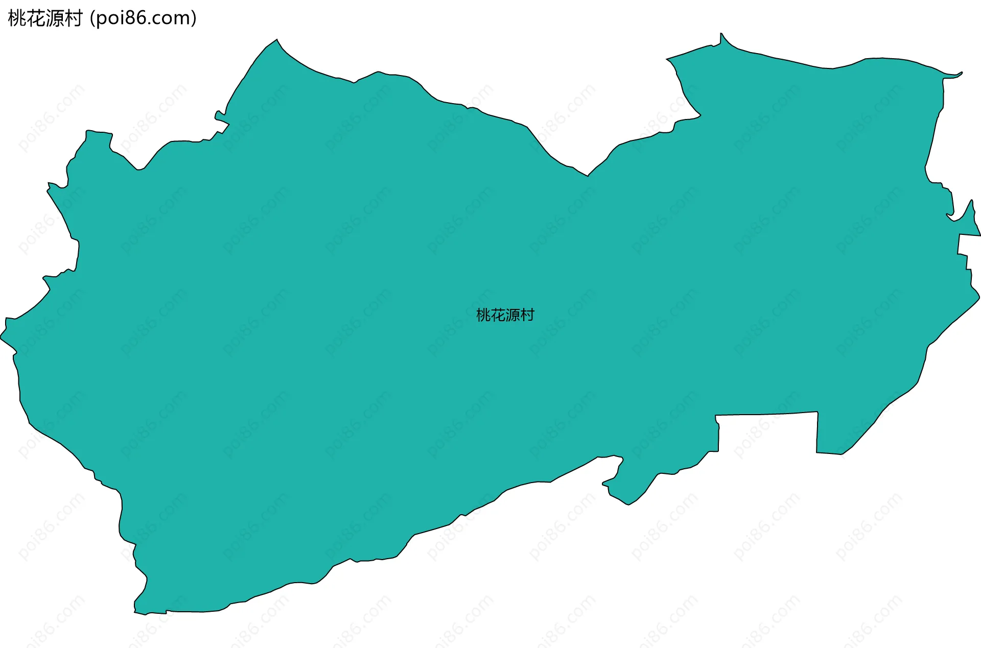 桃花源村边界地图